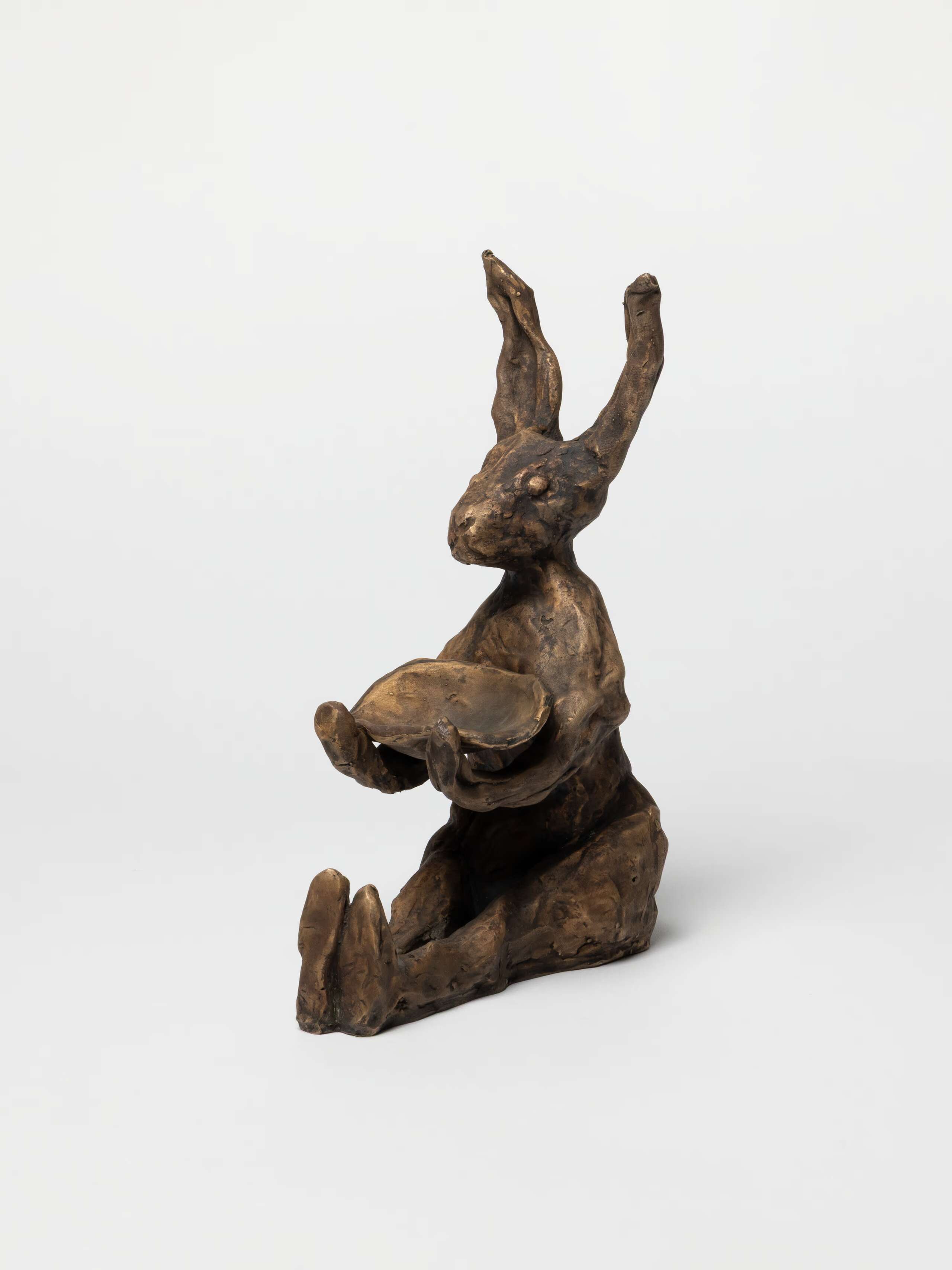 Product Shot of Bronze Rabbit Statue 