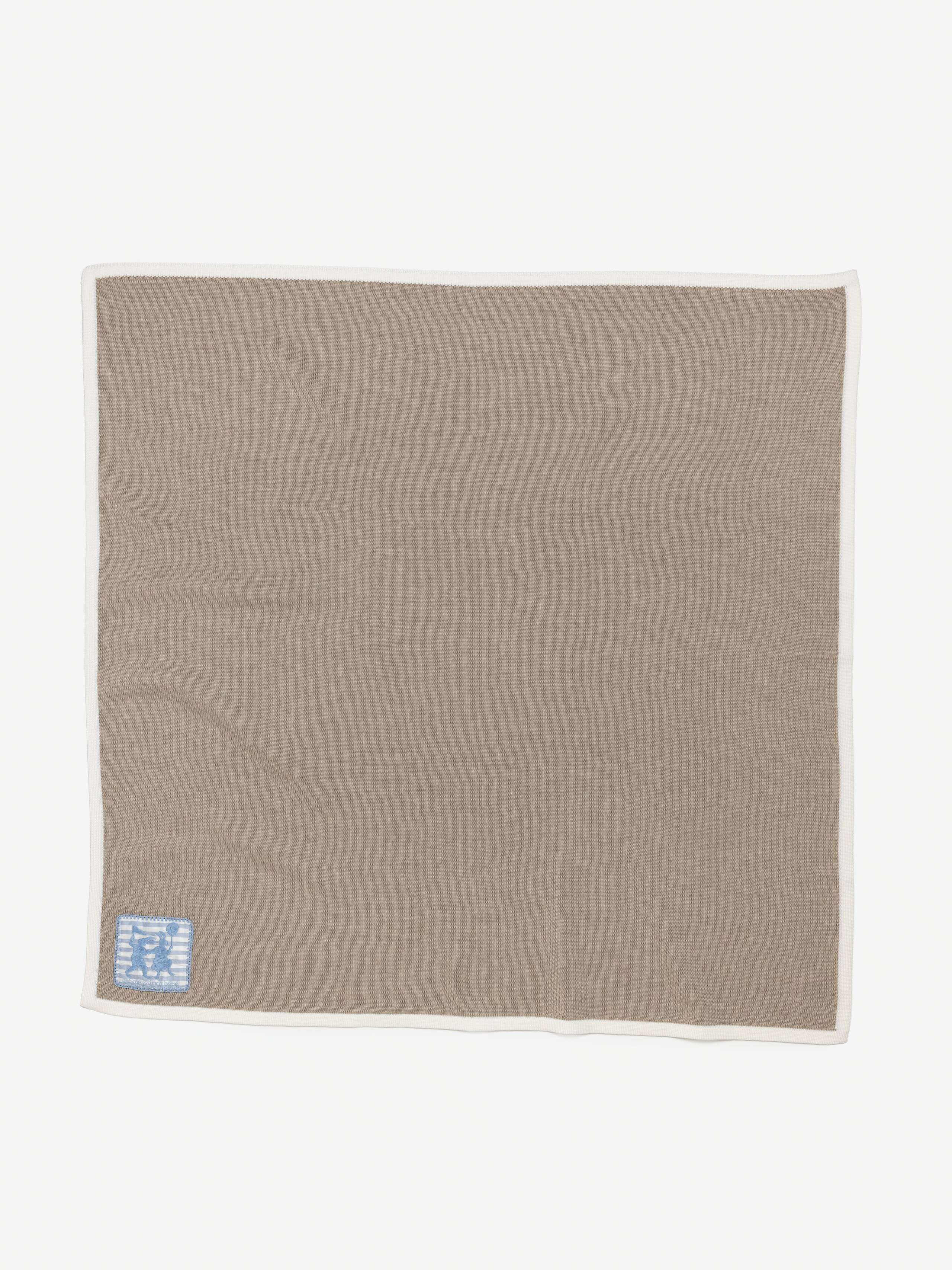 Product Shot of Baby Knit Blanket in Bunny Brown 