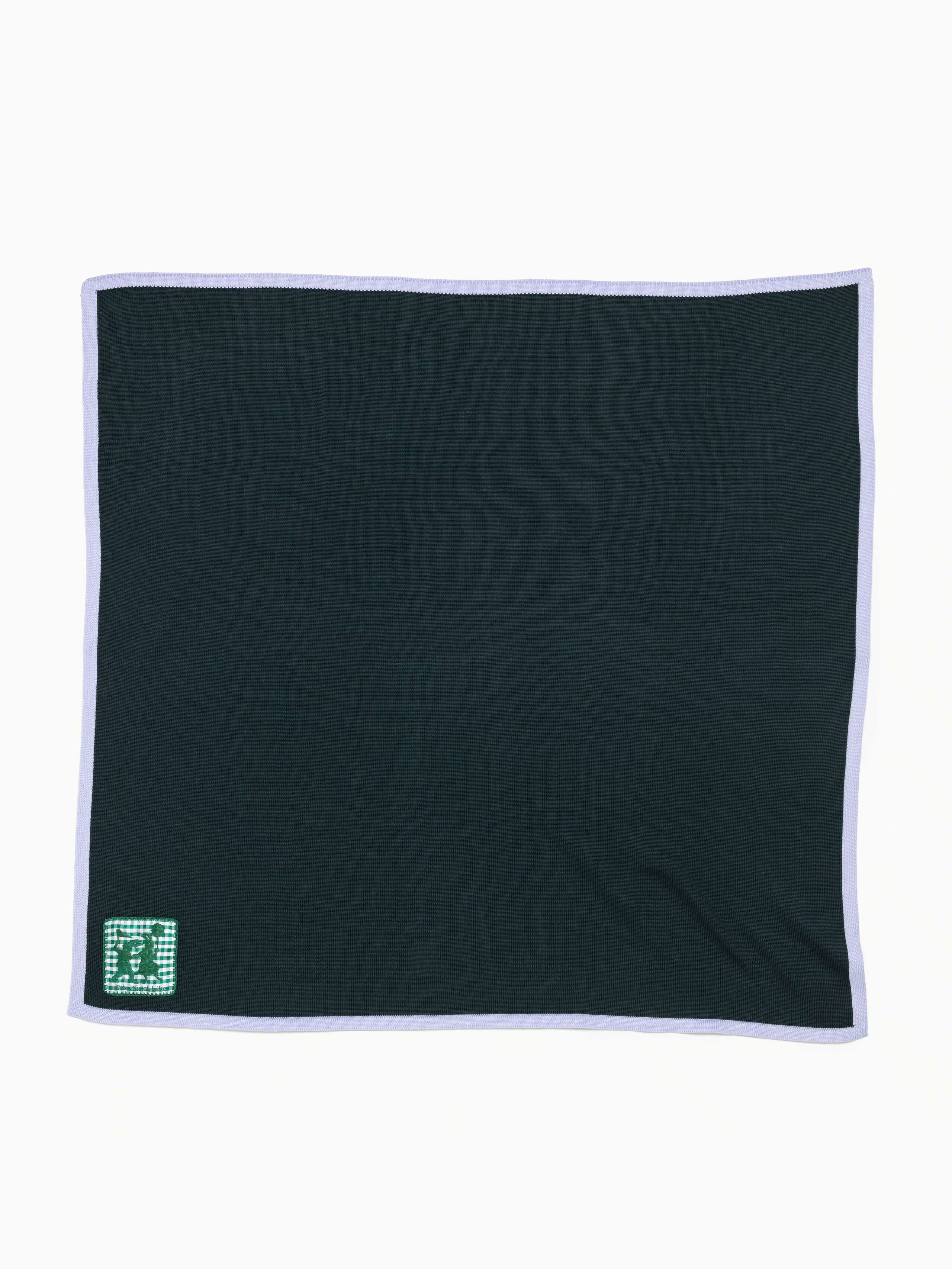 Product Shot of Baby Knit Blanket in Meadow Green