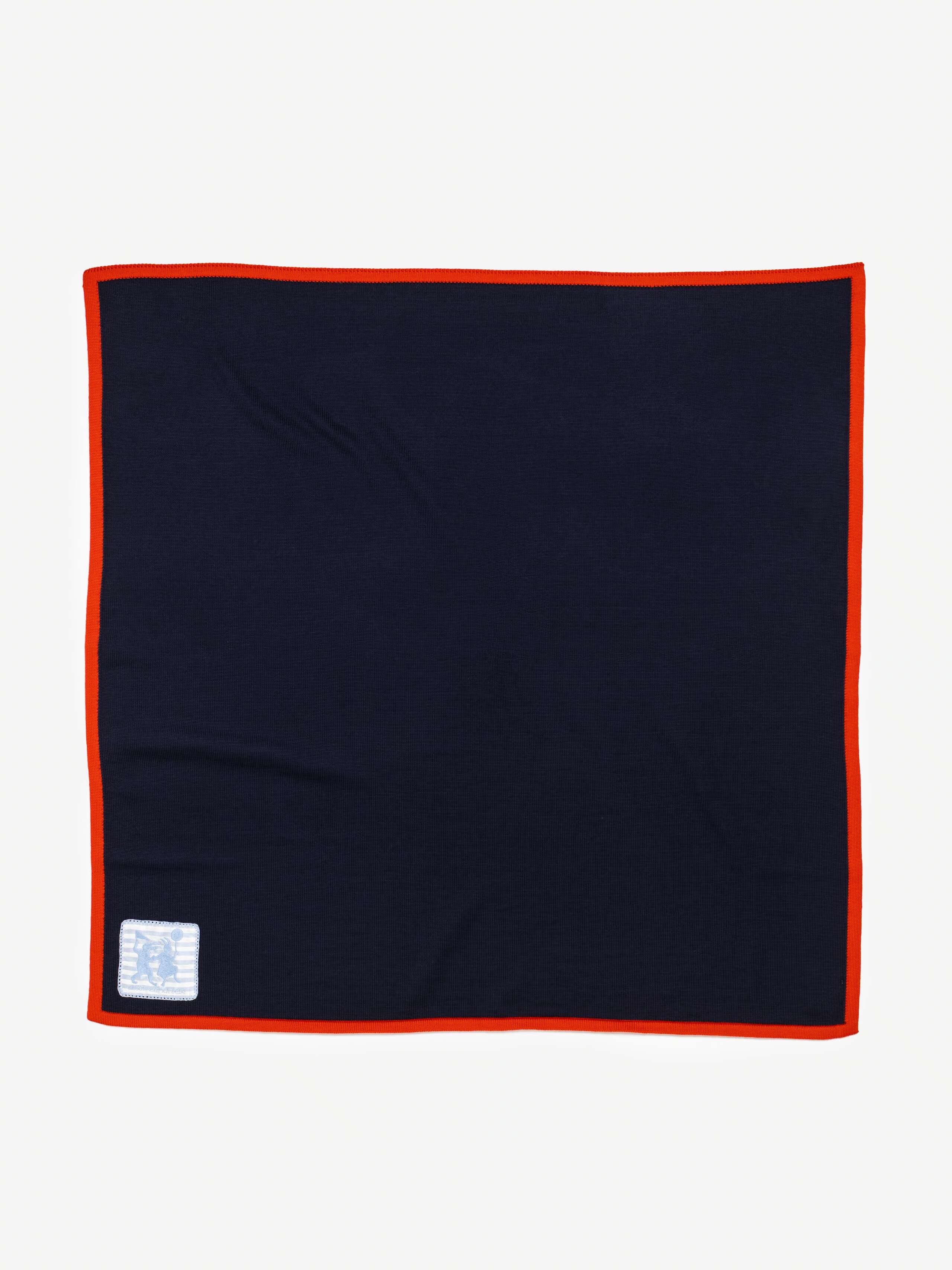 Product Shot of Baby Knit Blanket in Midnight Navy