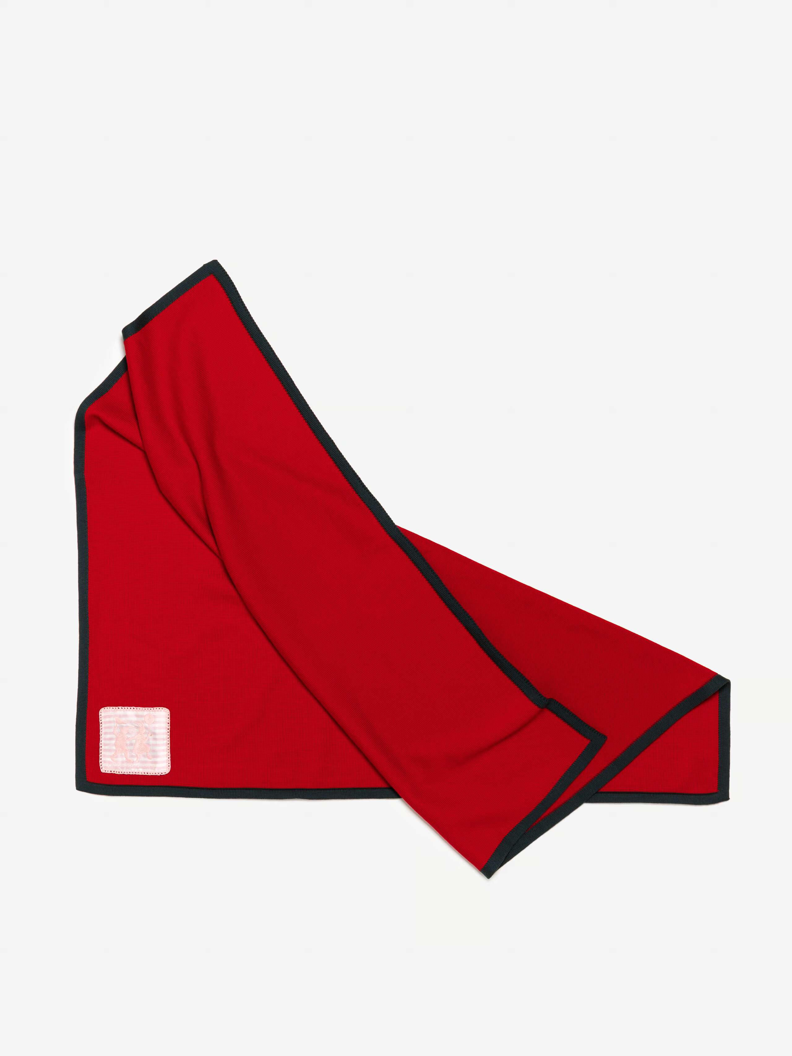 Product Shot of Baby Knit Blanket in Cherry Red 