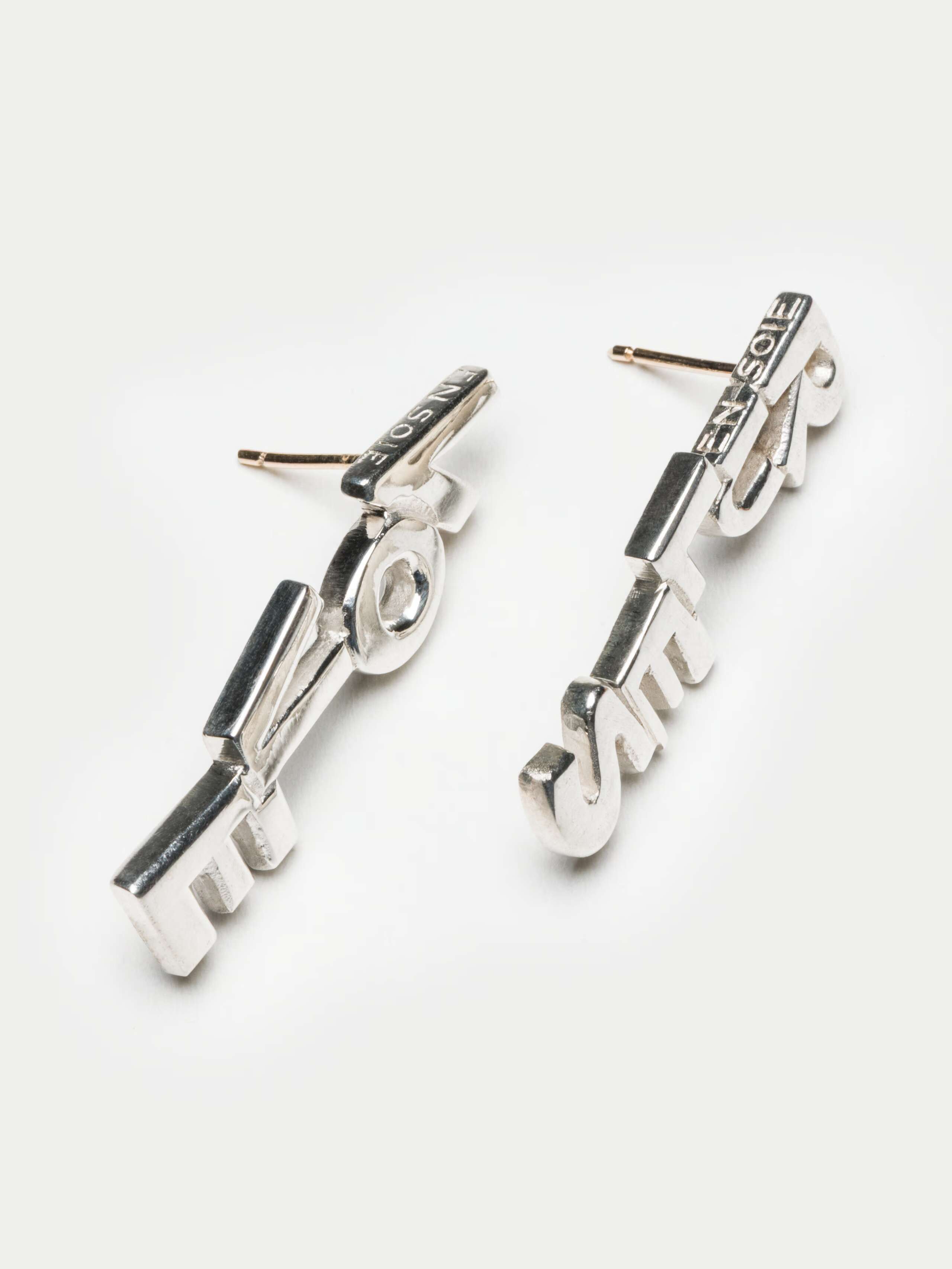 Product Shot of LRF Earrings Silver 