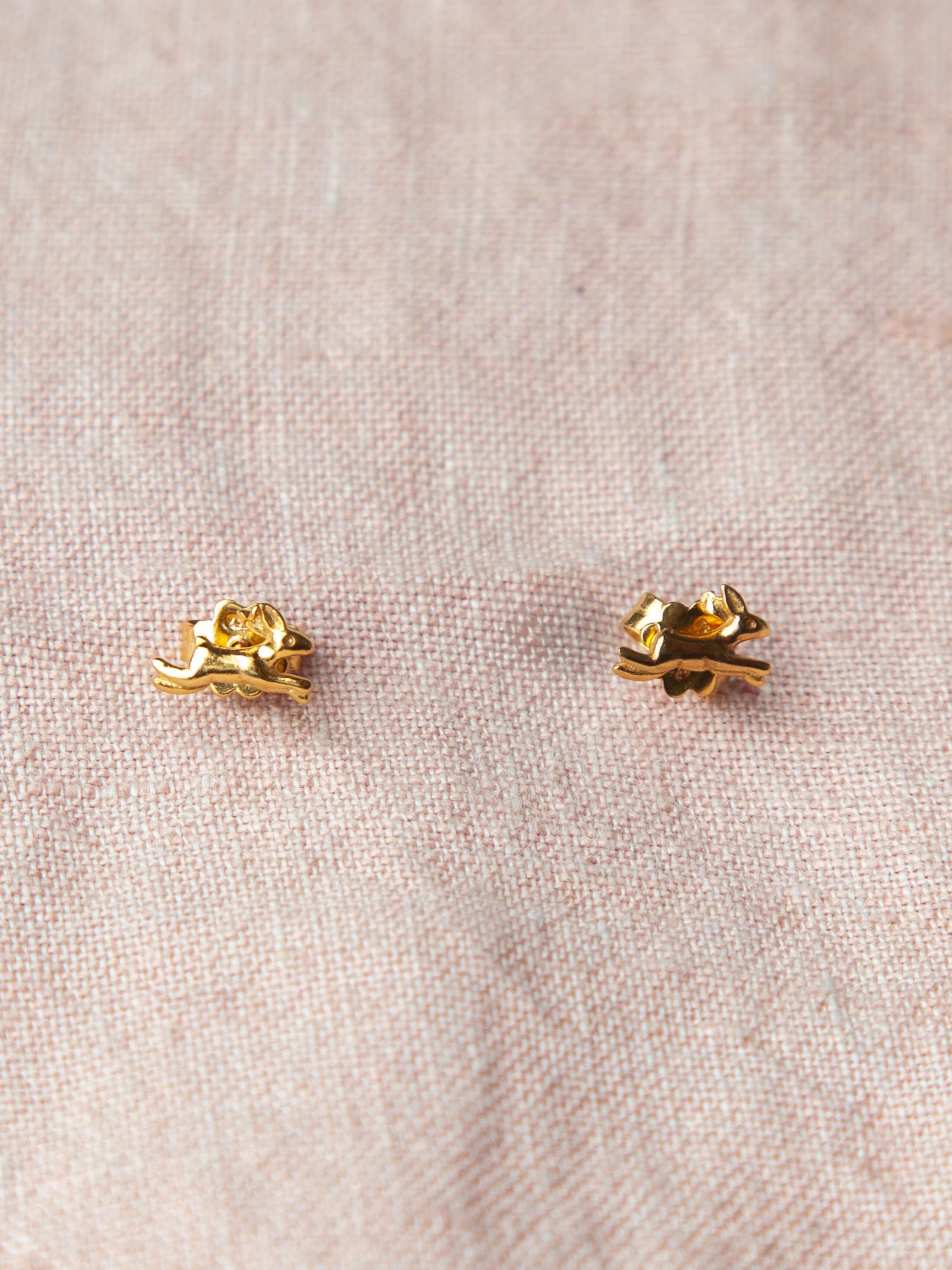 micro rabbit ear studs