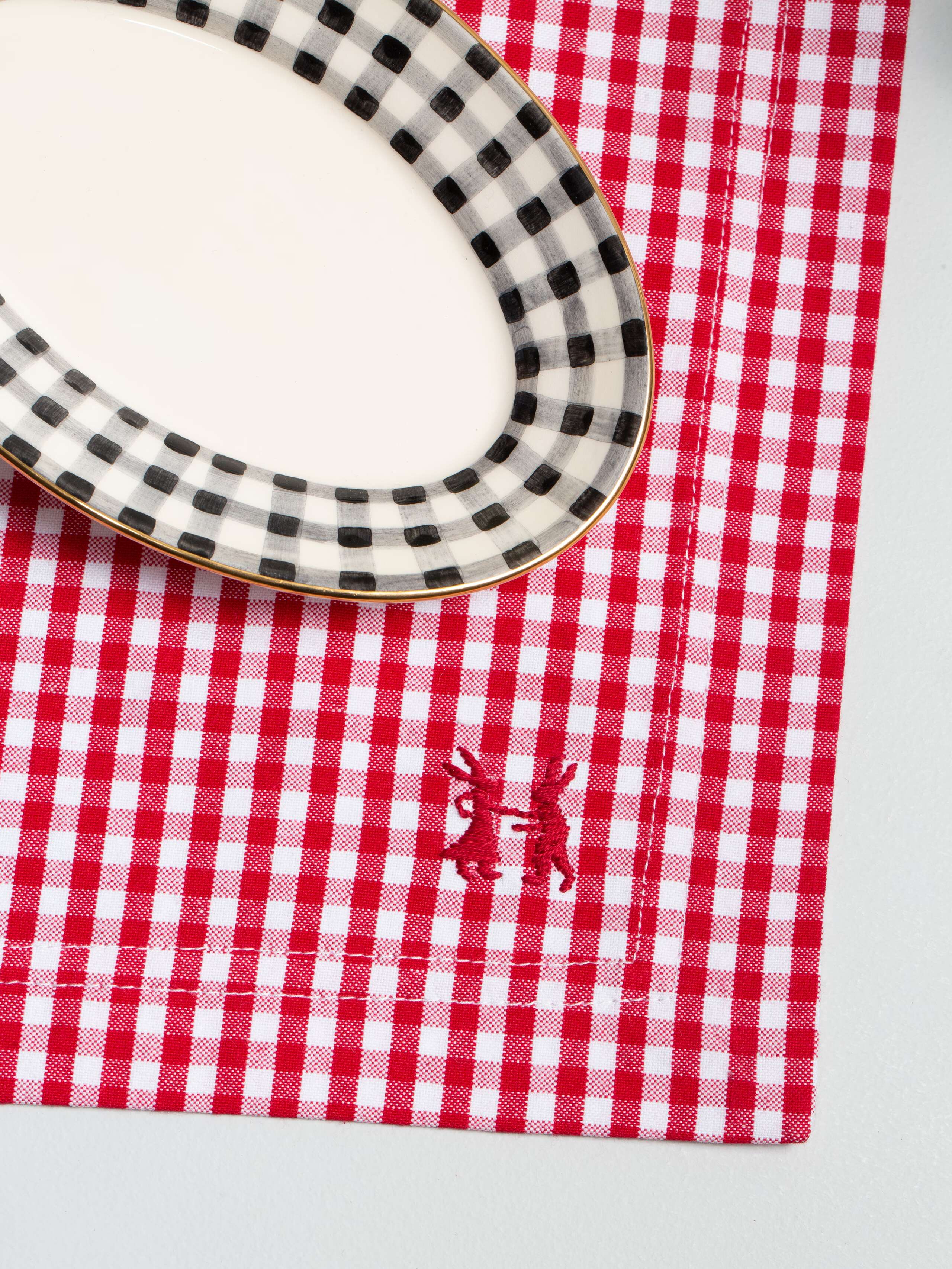 Cocktail napkin vichy