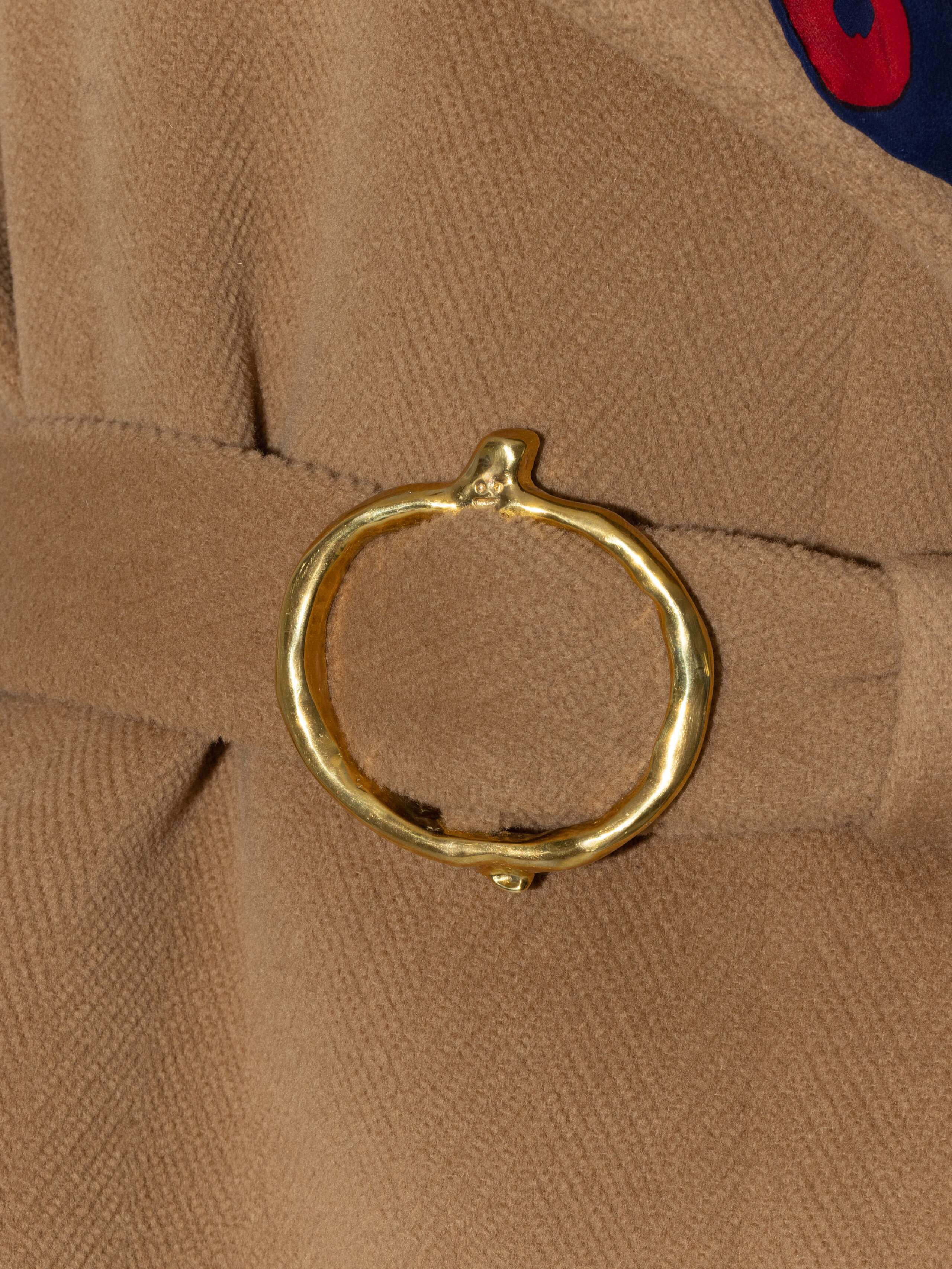 Vittore coat beige heavy wool