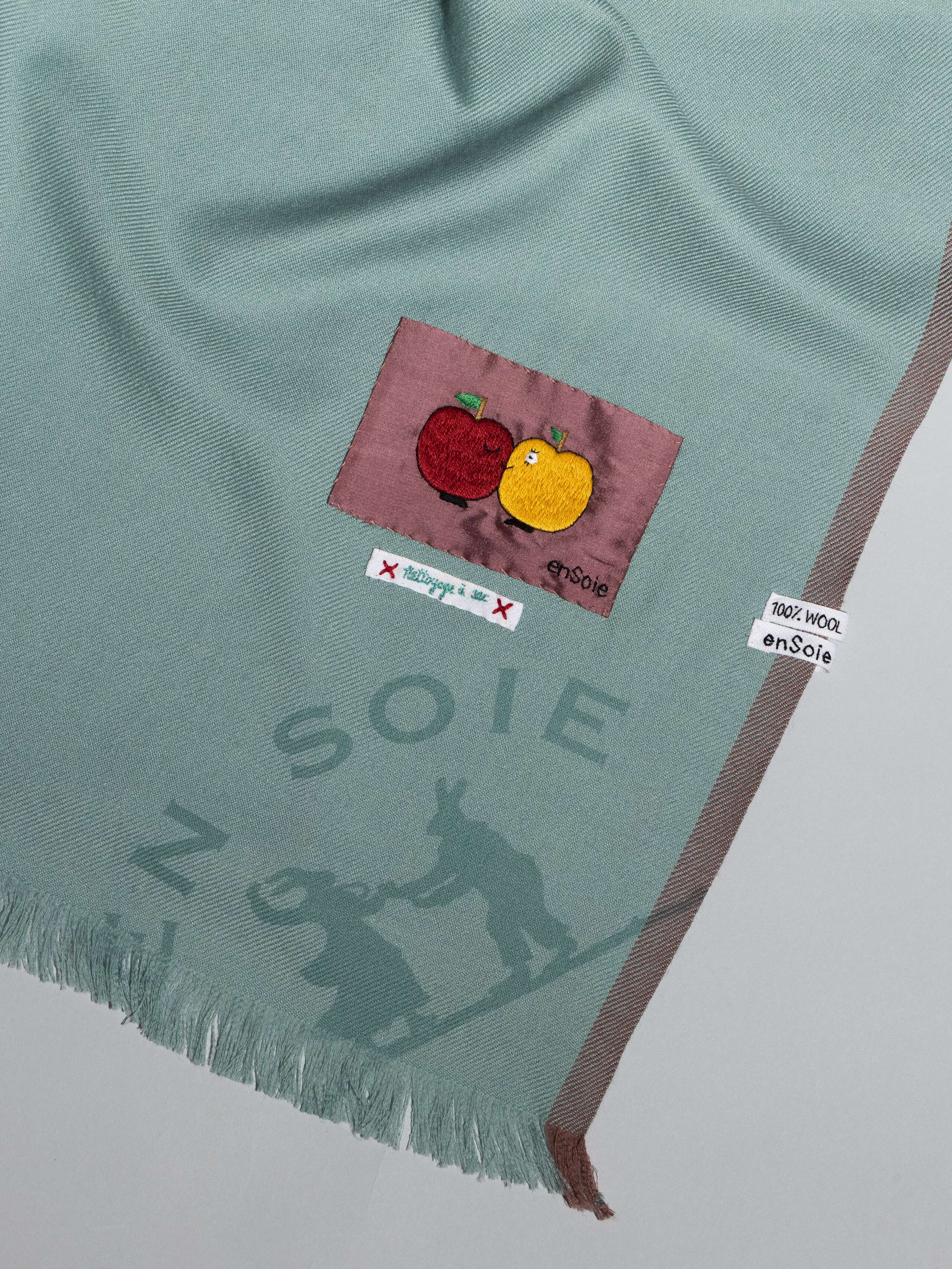 Uni scarf, wool, rosemary green