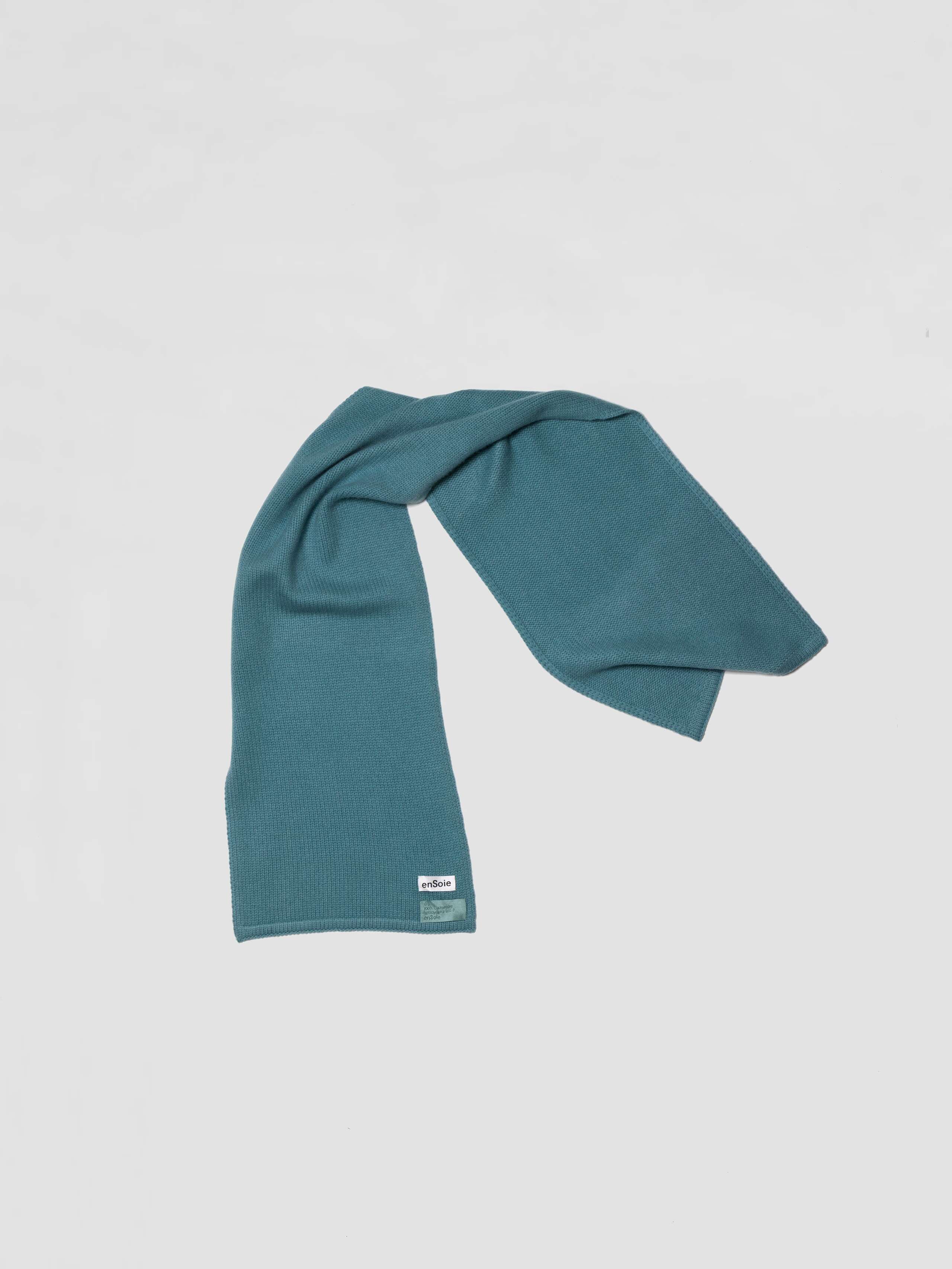 Glacier Lake Knitted cashmere scarf