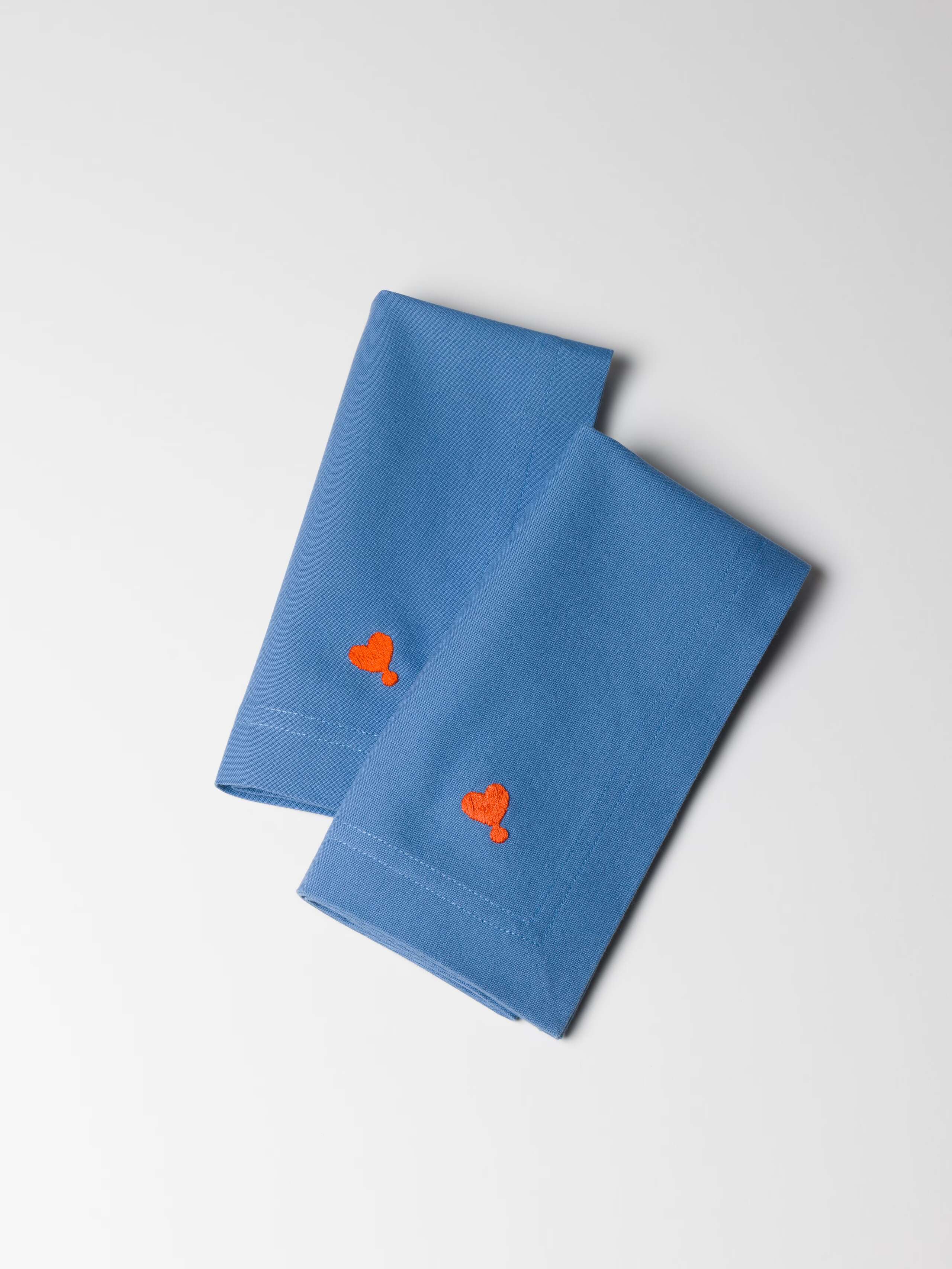 Charles Uni napkins in Wind Blue