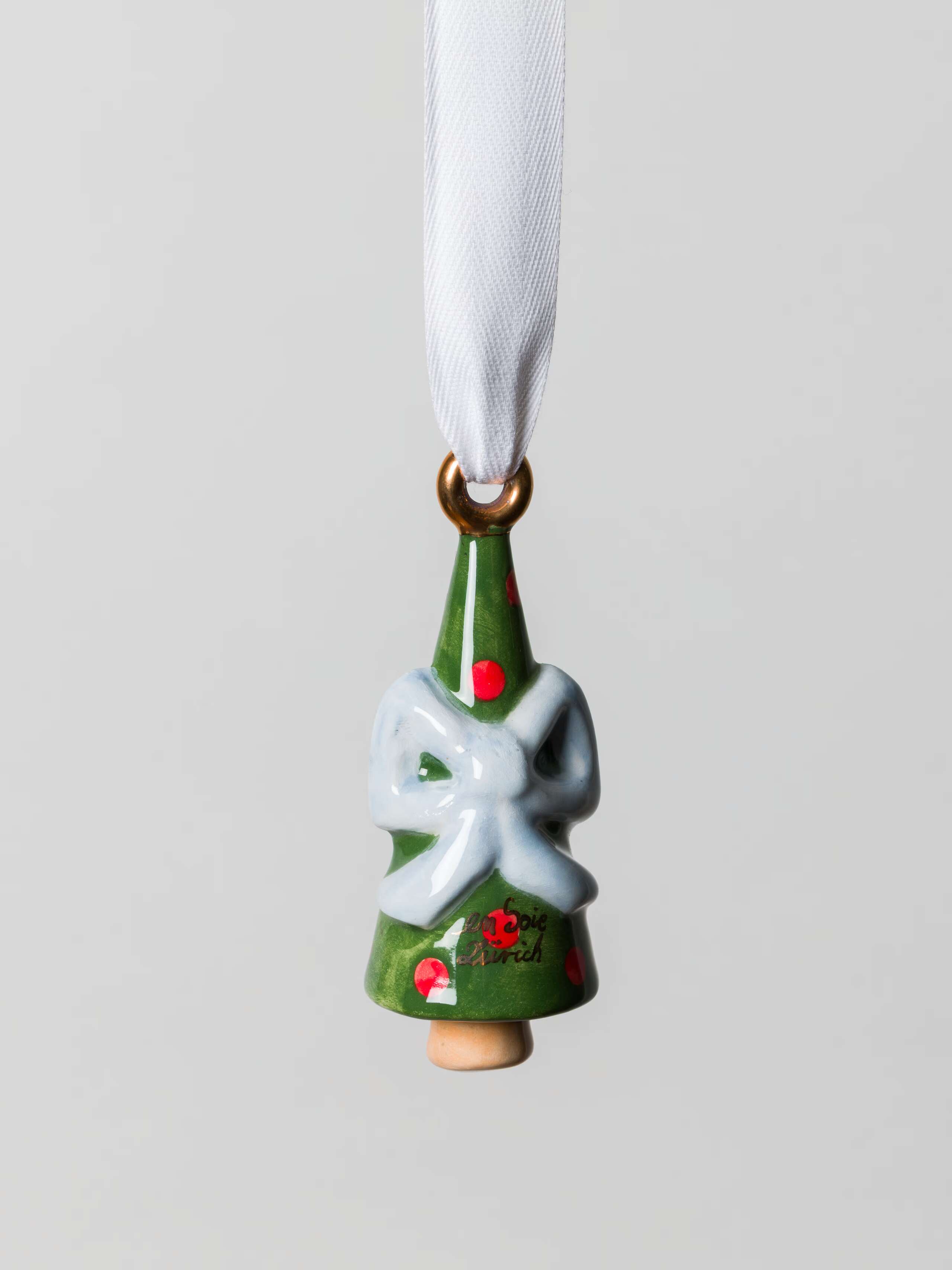 Picture of Sapin de noël Christmas tree ornament handpainted ceramic