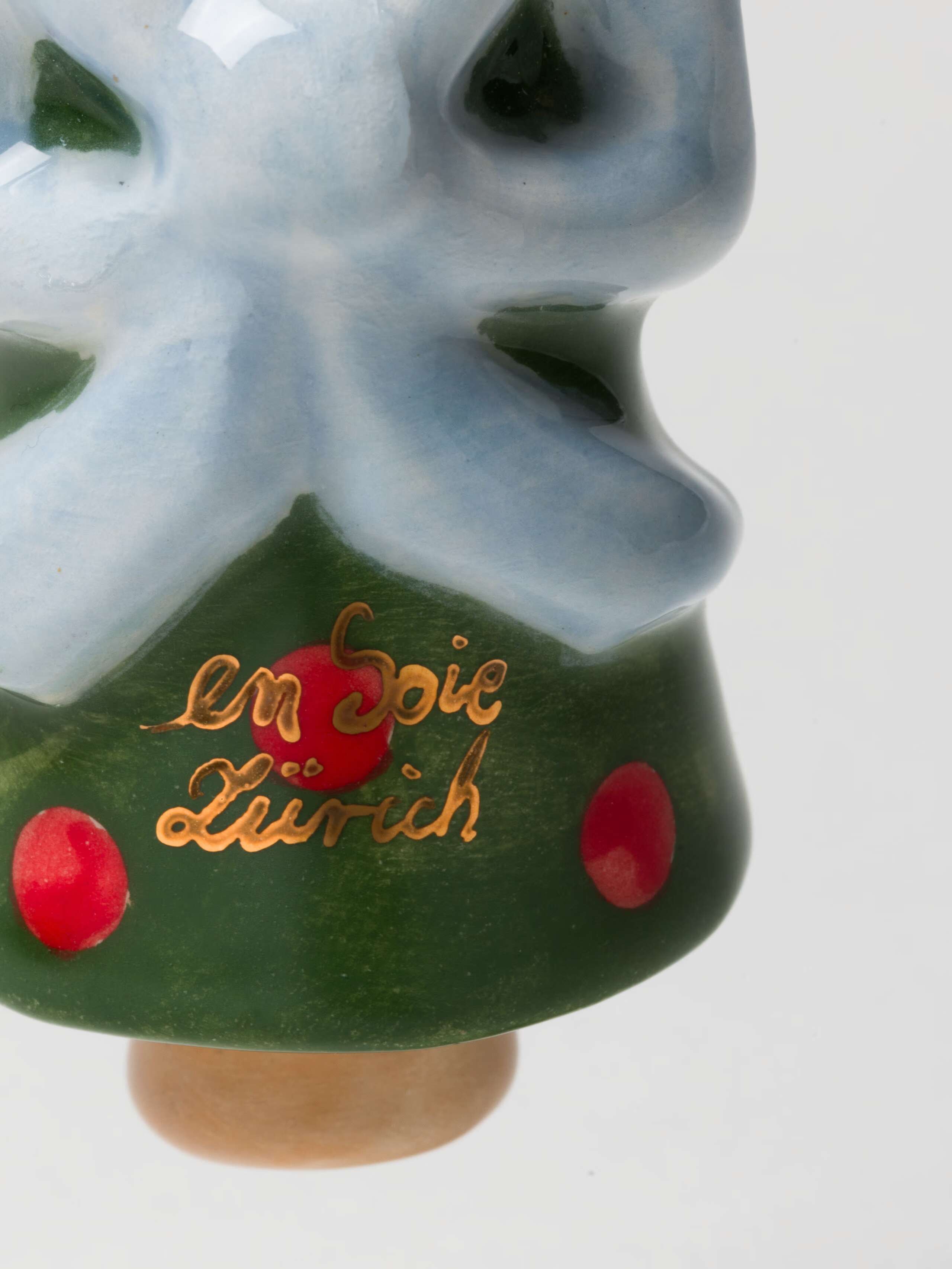 Picture of Sapin de noël Christmas tree ornament handpainted ceramic