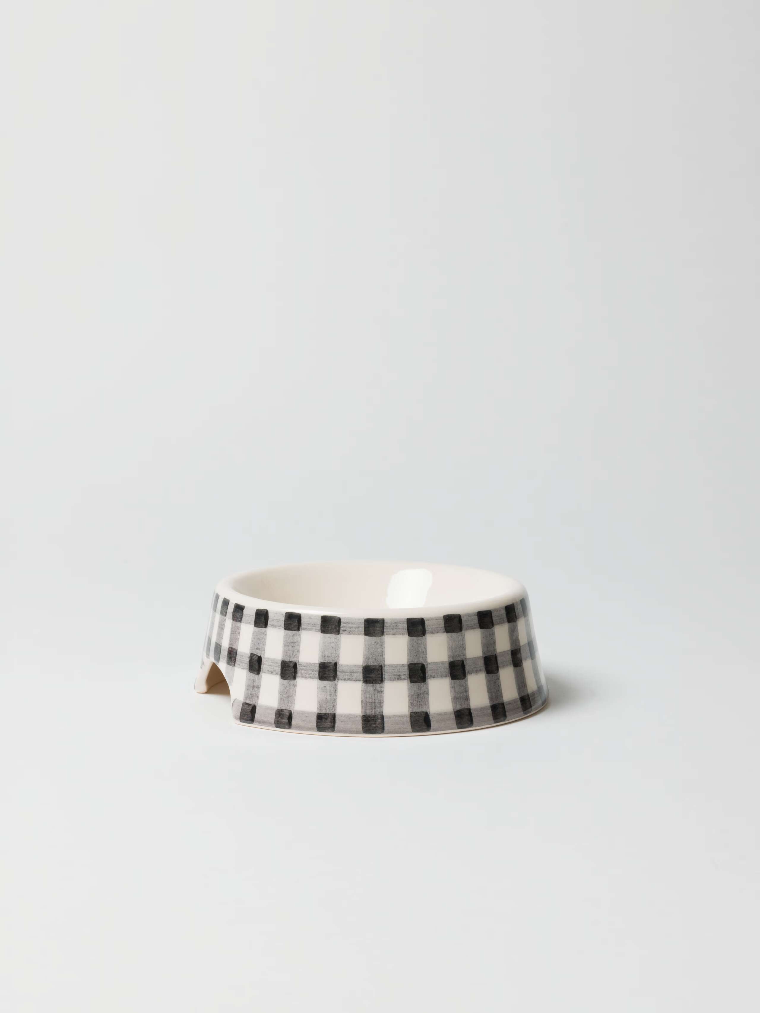 Lucy animal bowl vichy in black