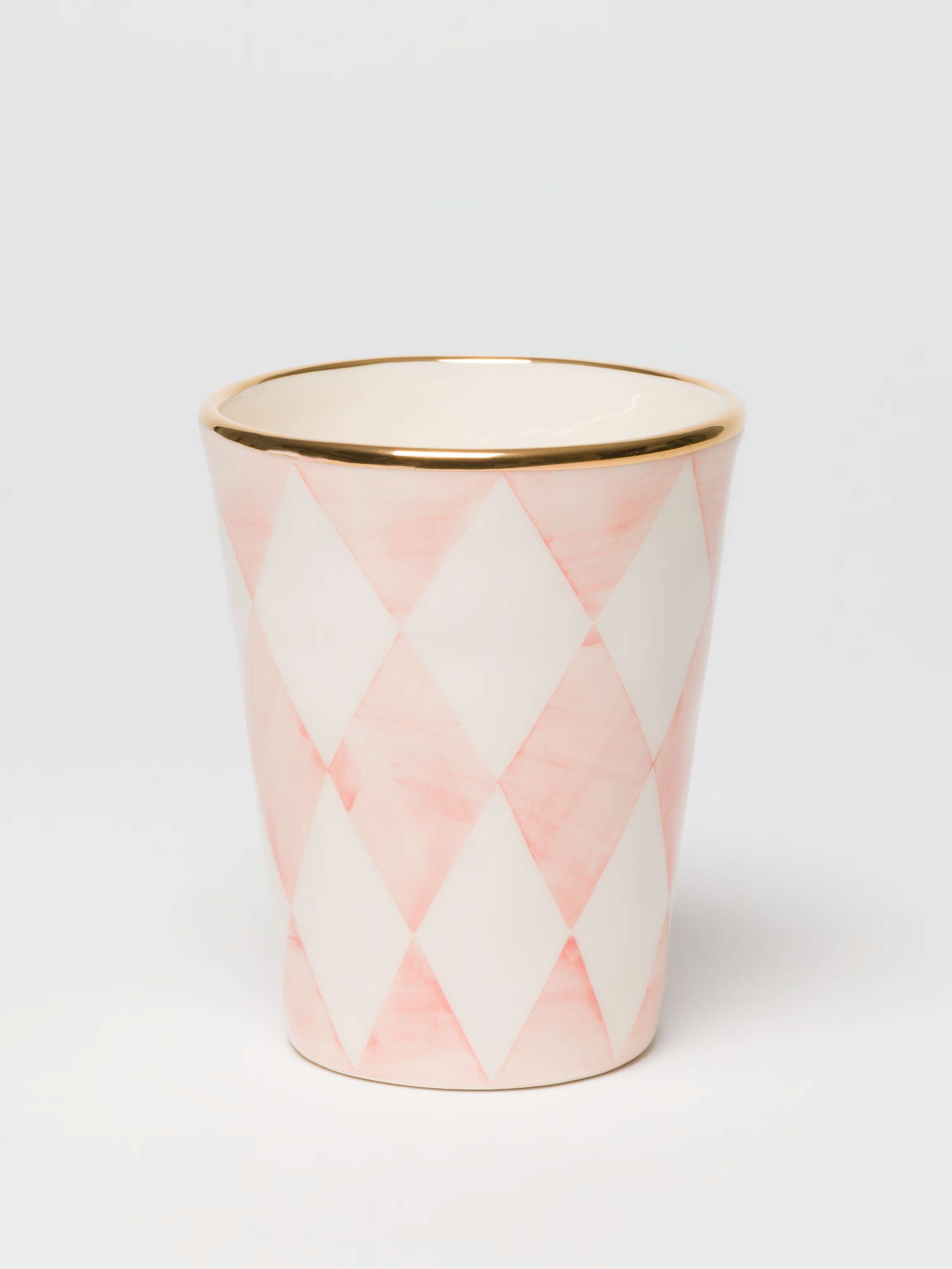 Sourire Cup (XS Vase) in diamond, candy pink