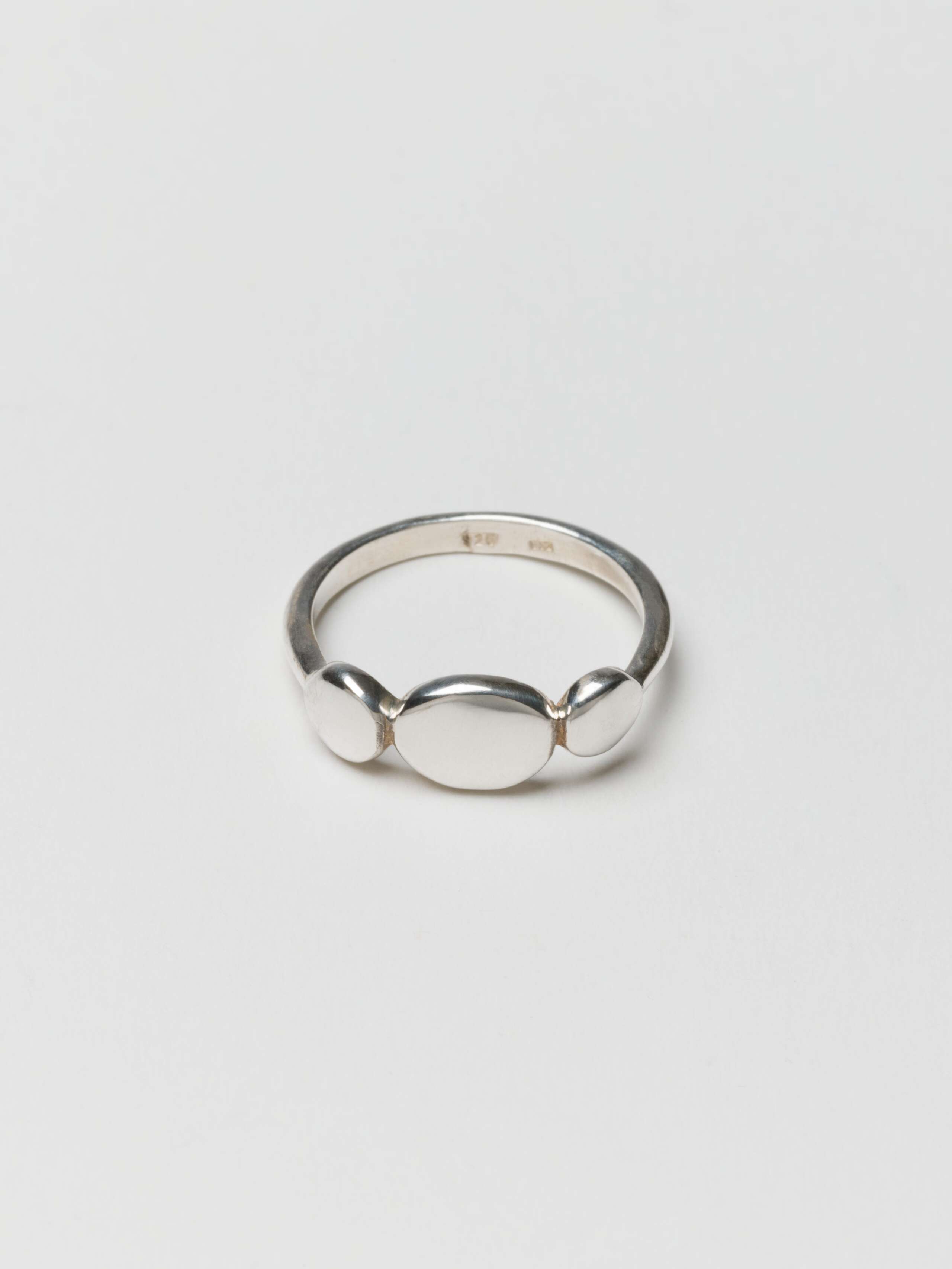 Triple ring in sterling silver