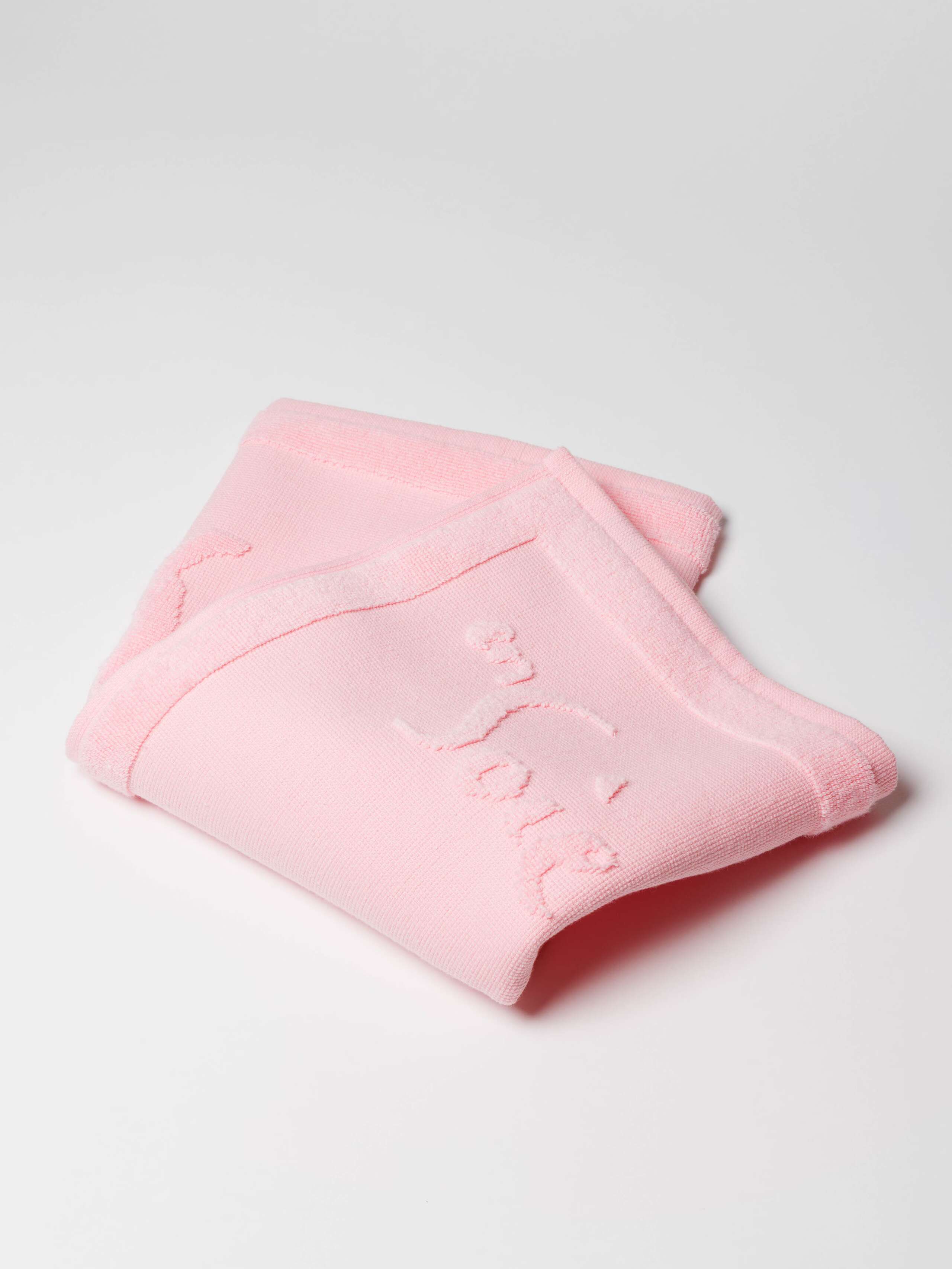 Candy Pink bath matt terry cloth in cotton