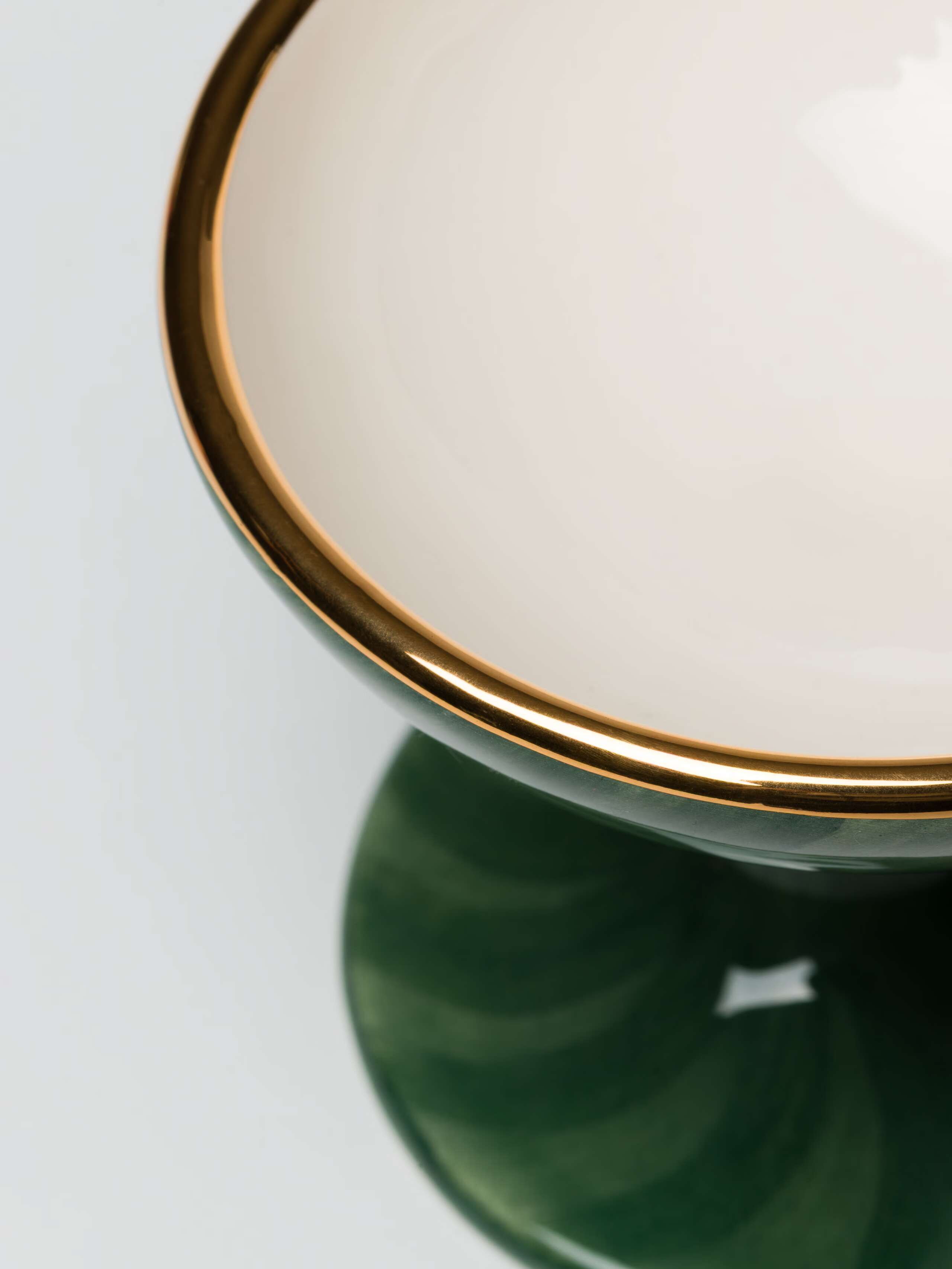 Ceramic Ice Cup in Linden Green