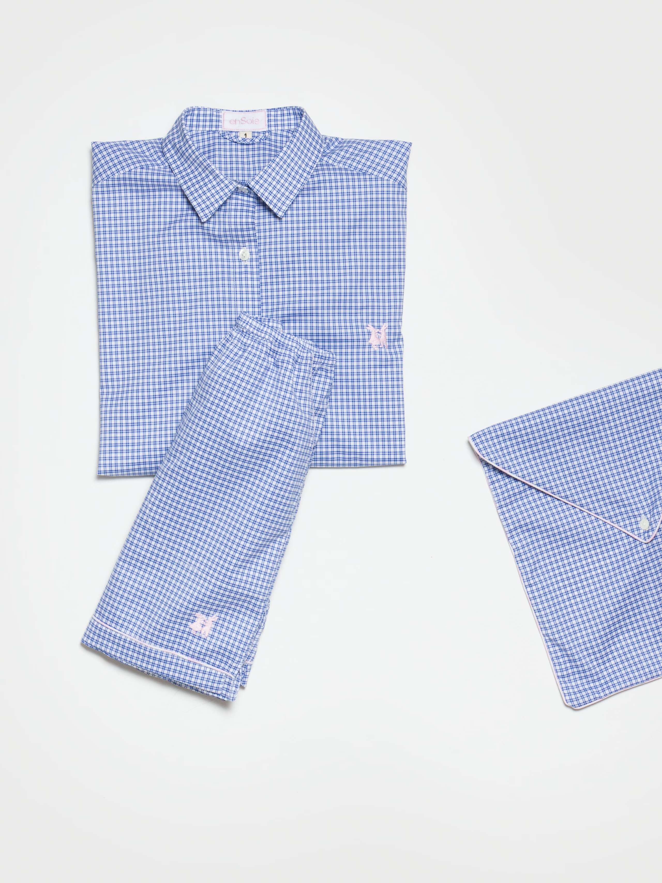 Daydream Set in Midnight Navy check