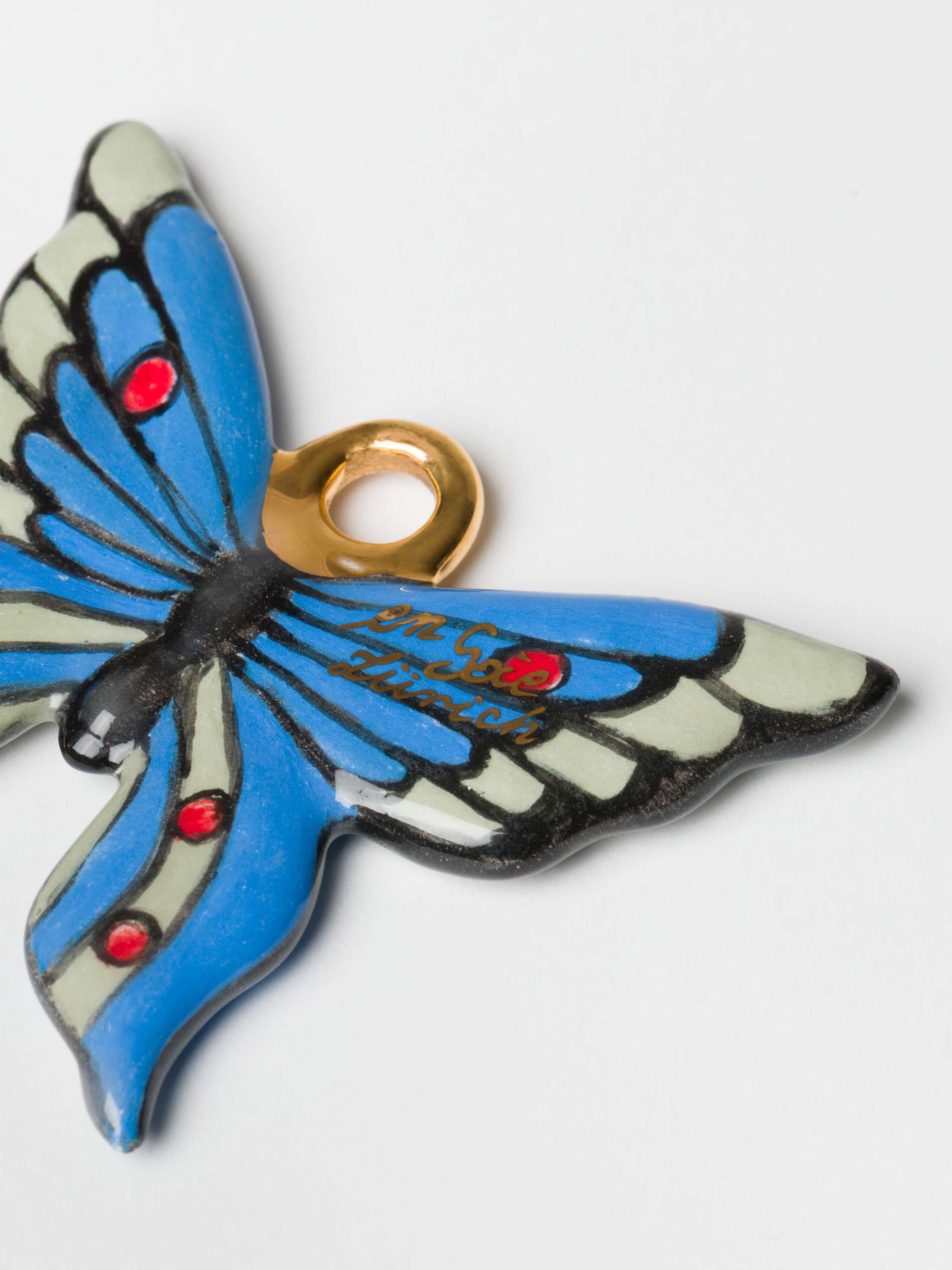 Detail Shot of Blue Butterfly Ornament