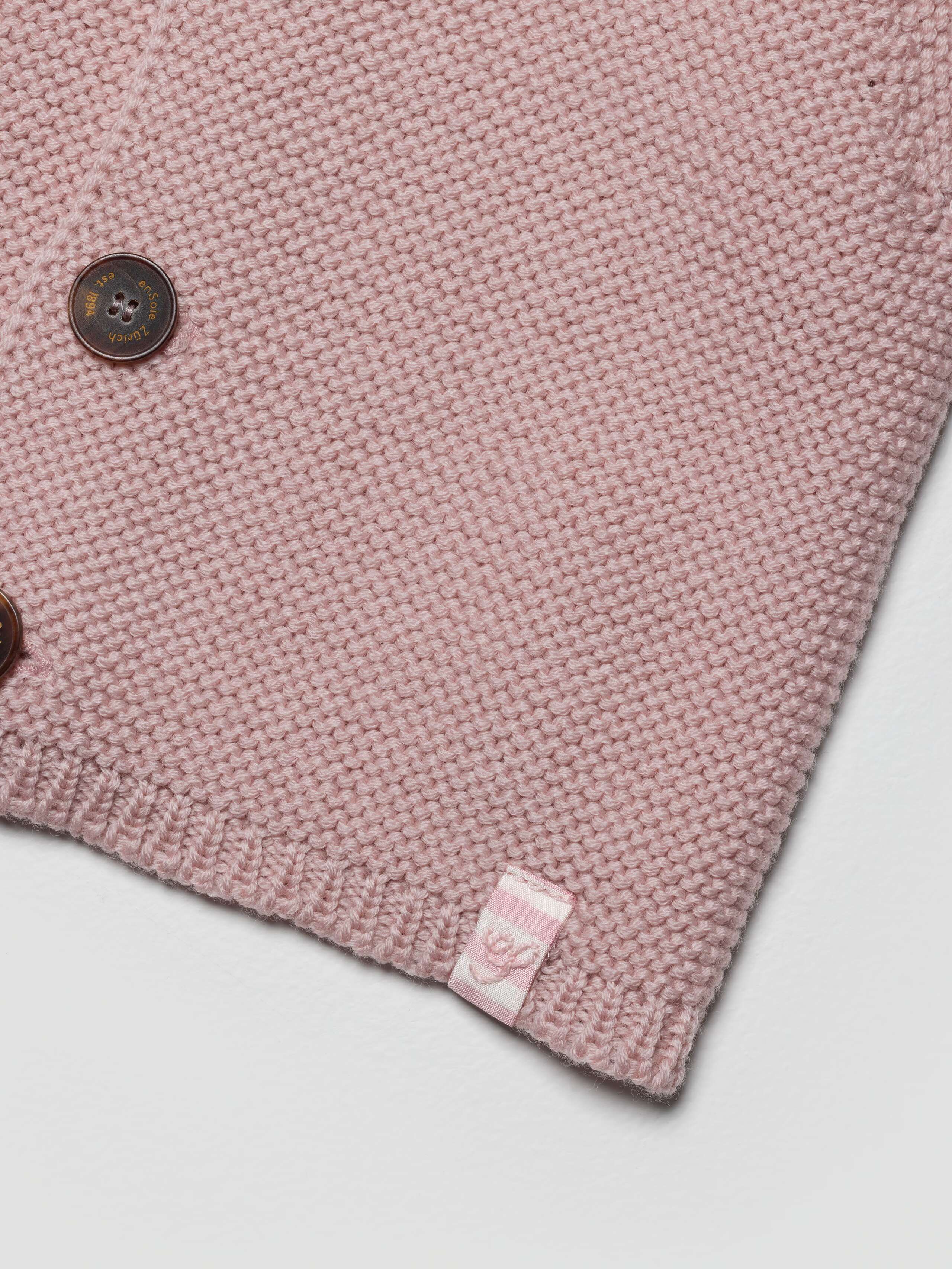 detail product shot of NEW BB chunky cardigan pink