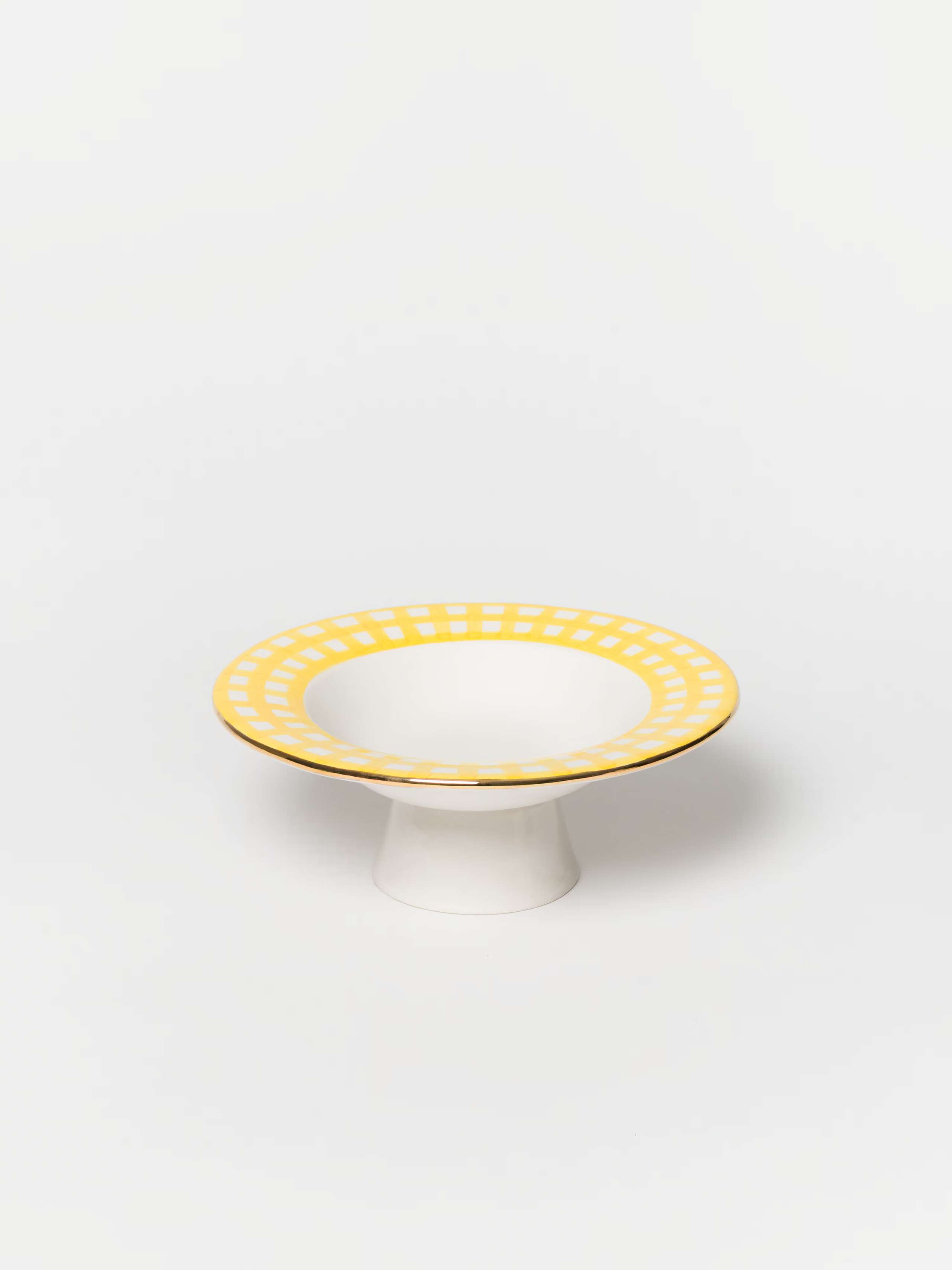 product shot of etagere bowl in sunny yellow