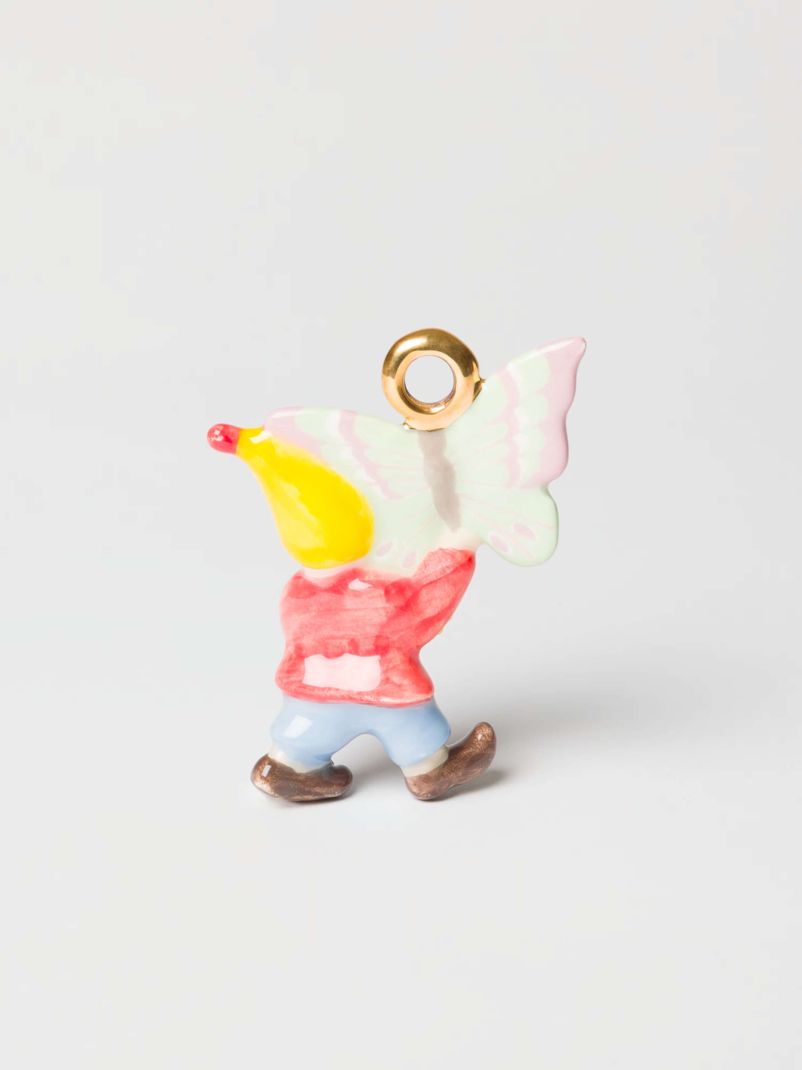Back shot of Gnome with Butterfly Ornament