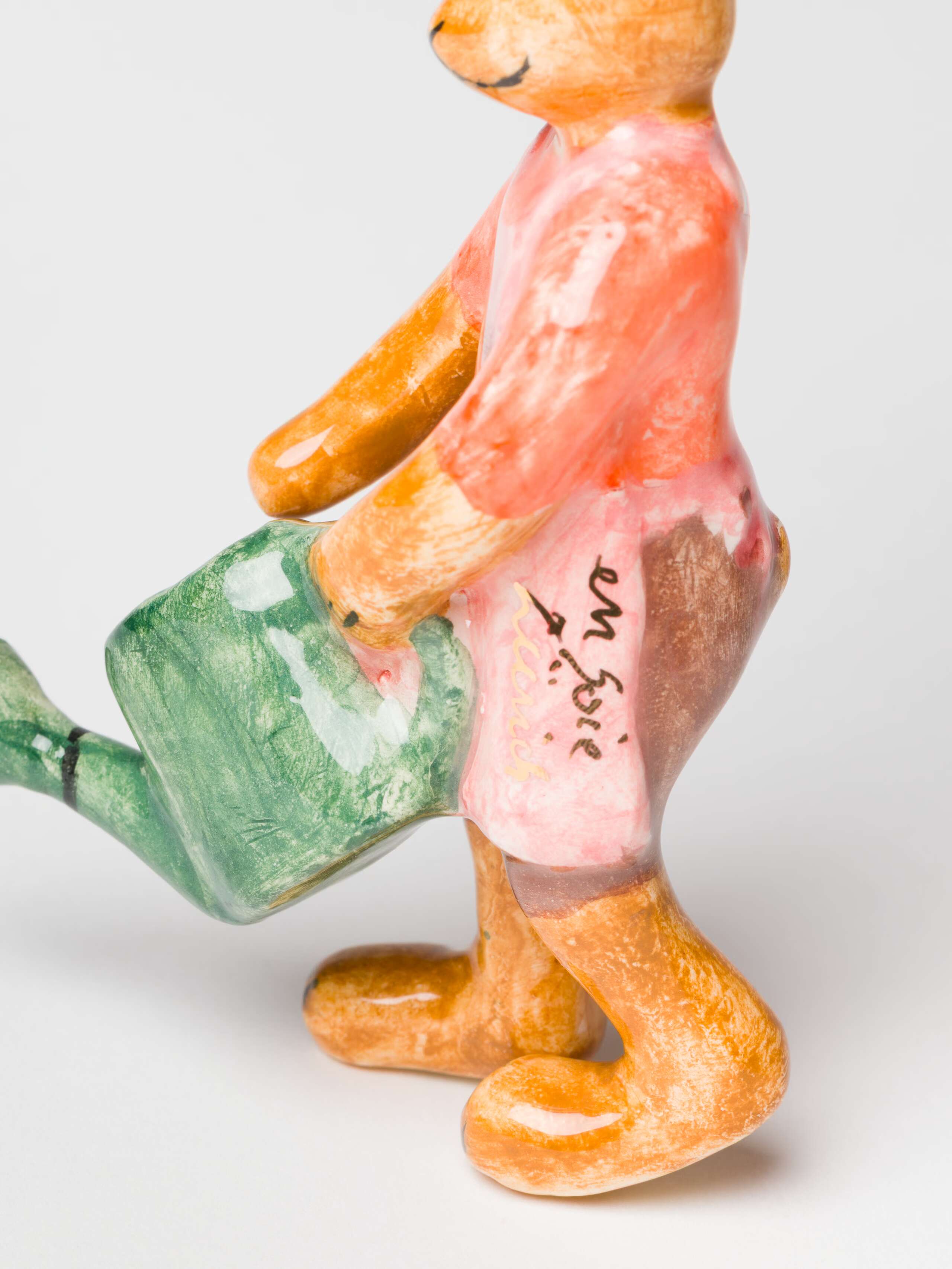 Detail Shot of Rabbit with Watering Can Ornament