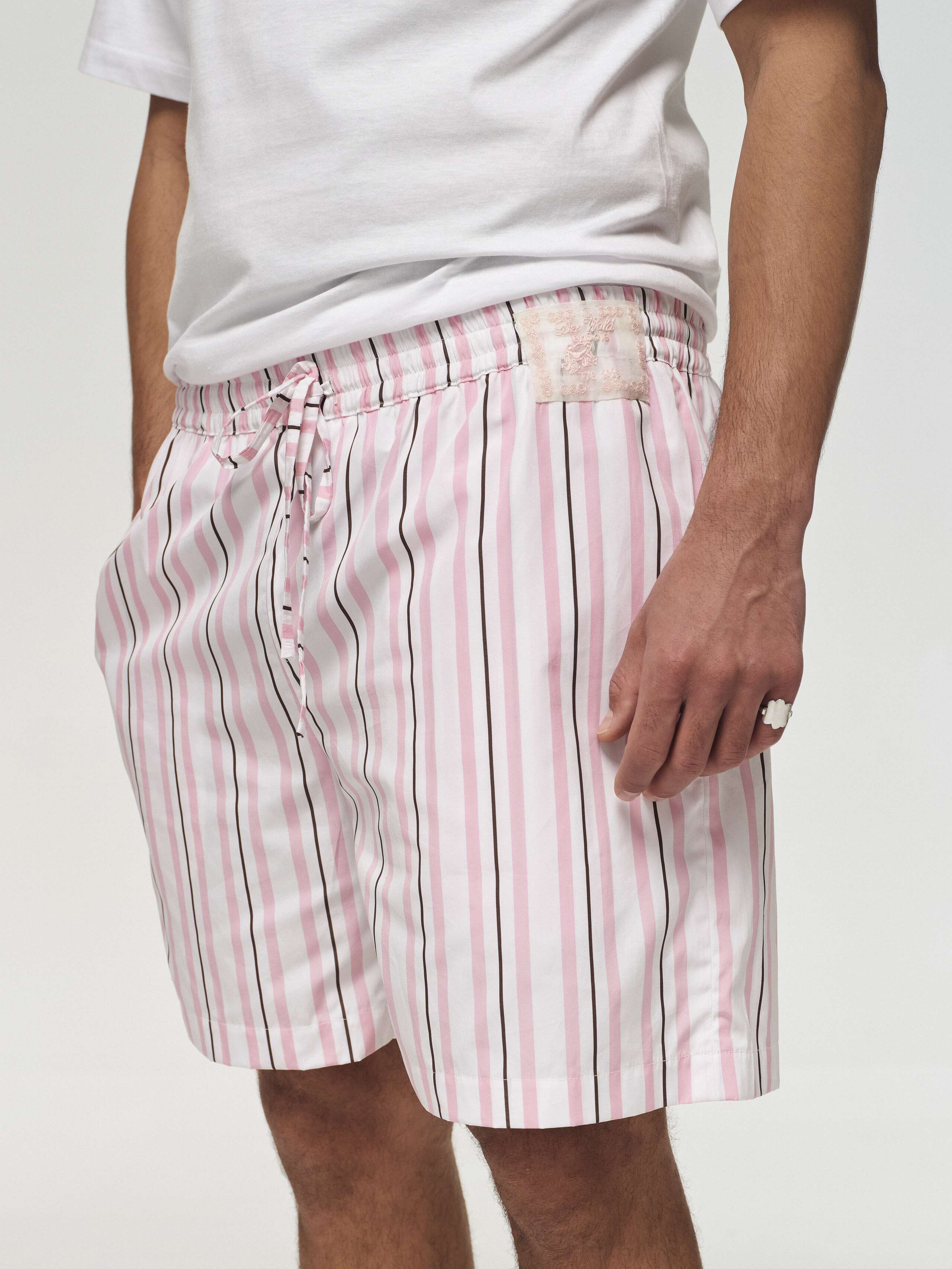 Allen Shorts in rose stripes