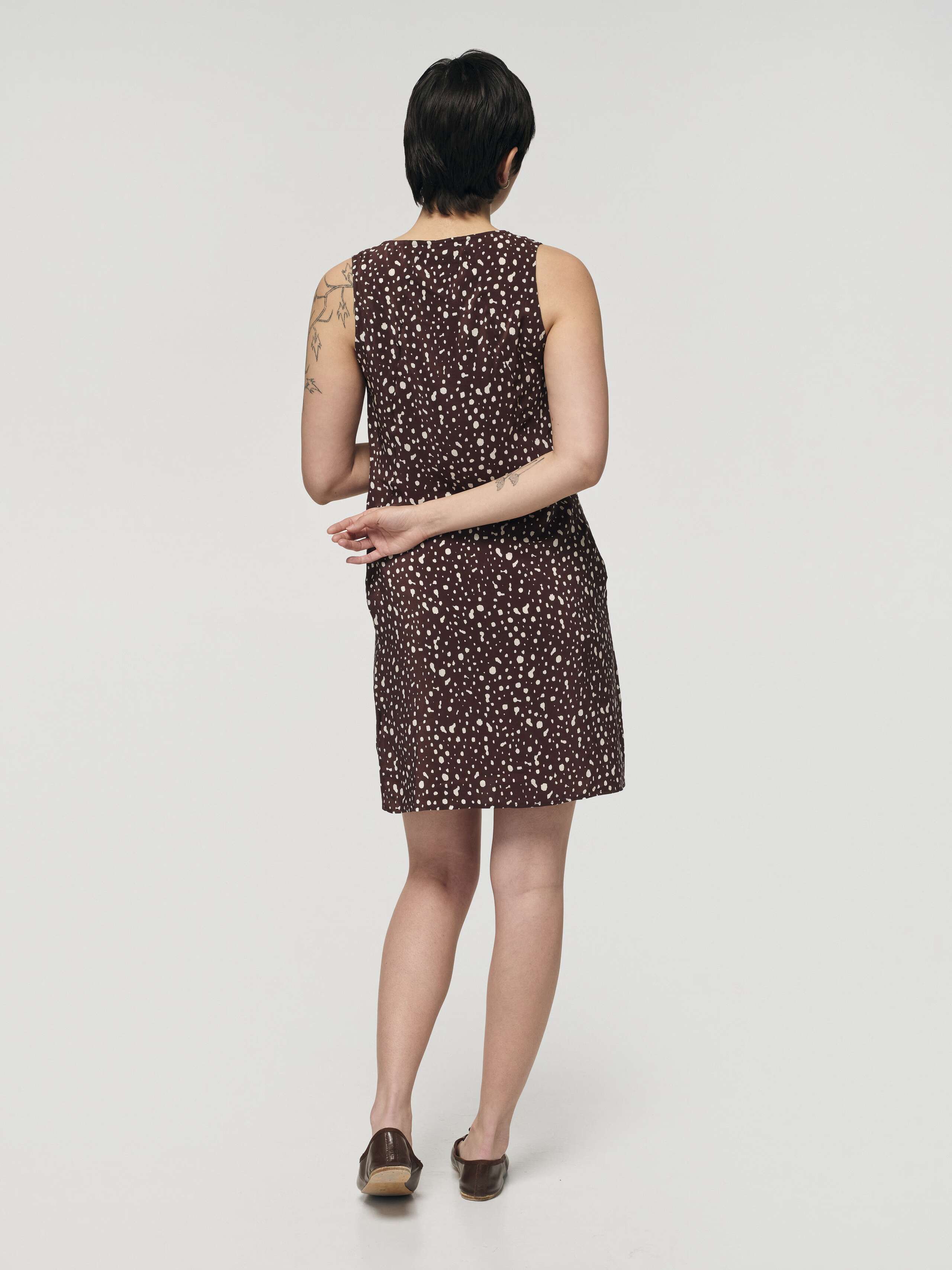 Ann Slip Dress in Bambi Dot print
