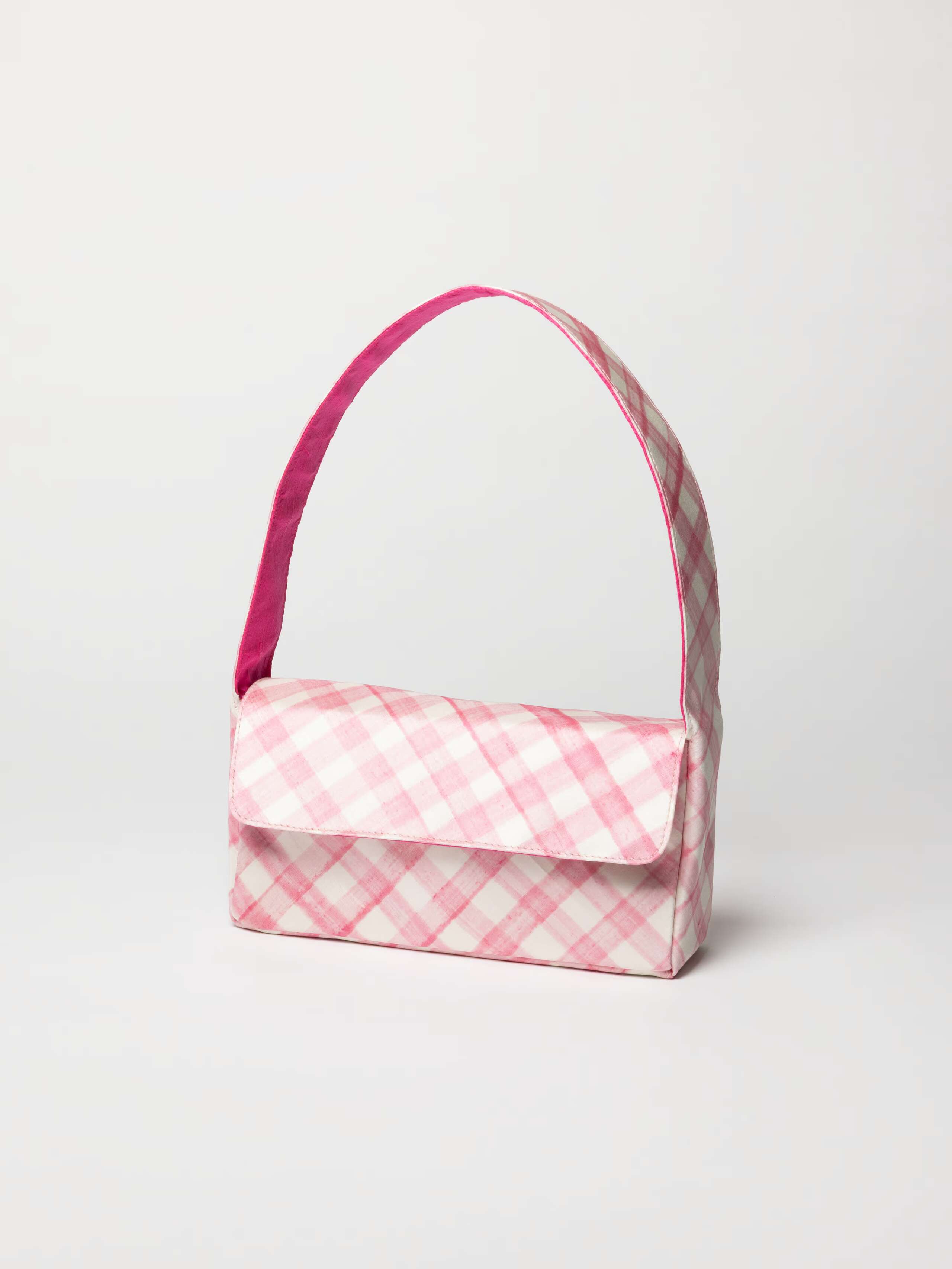 Product Shot of Edie Bag in Handpainted Vichy Pink