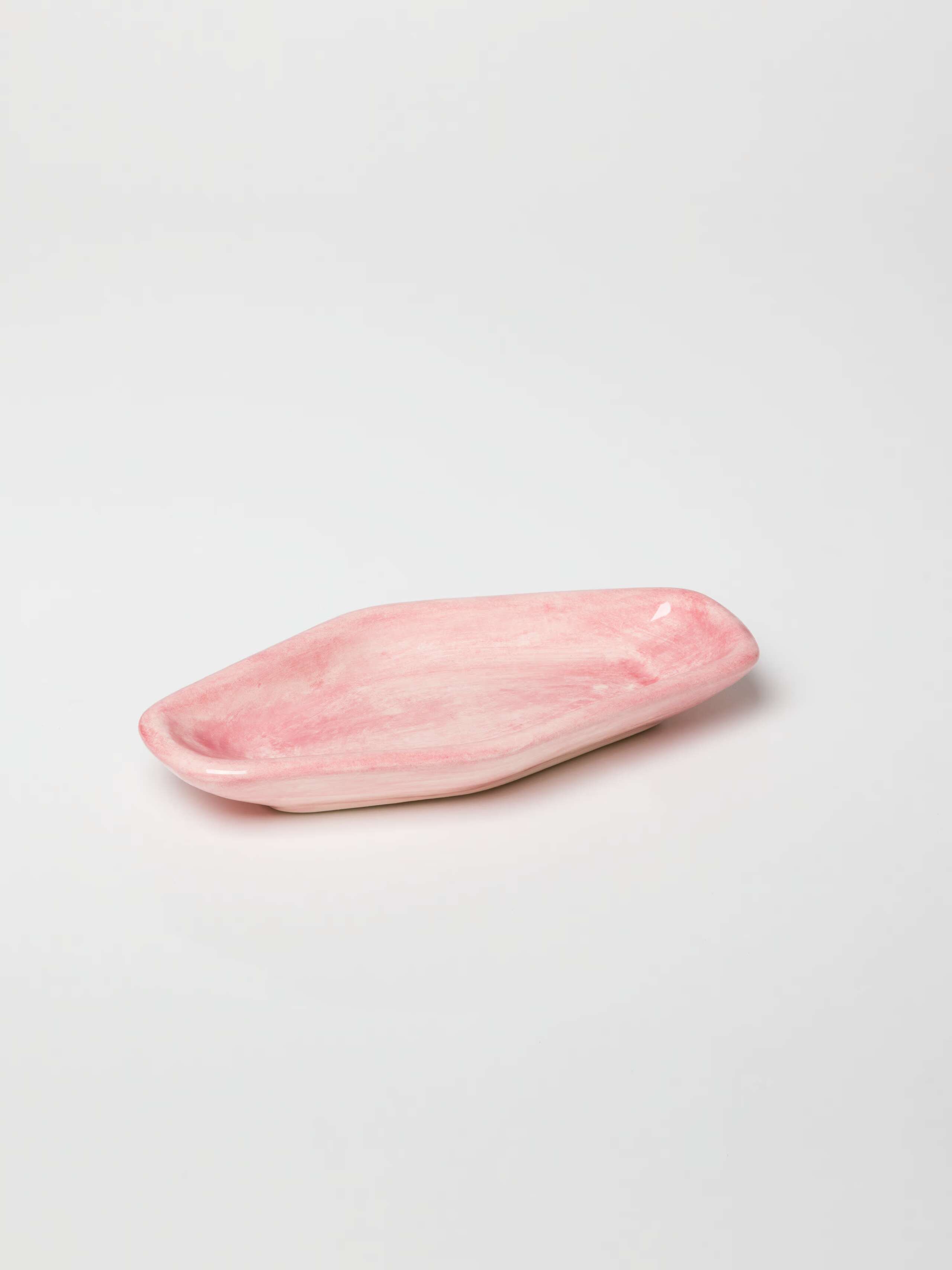 Rhomb Tapas plate small in pink