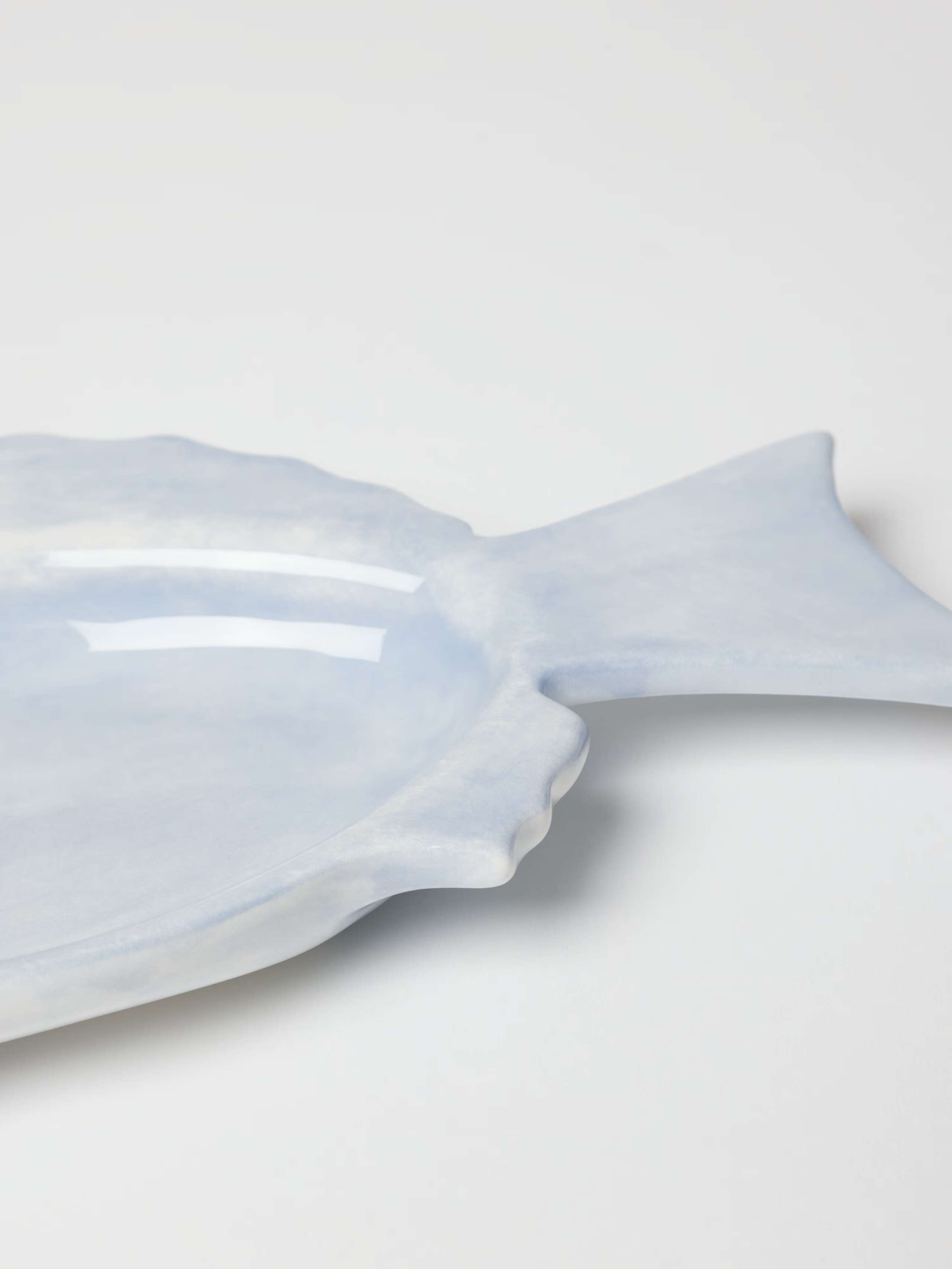Fish Tapas plate in light blue
