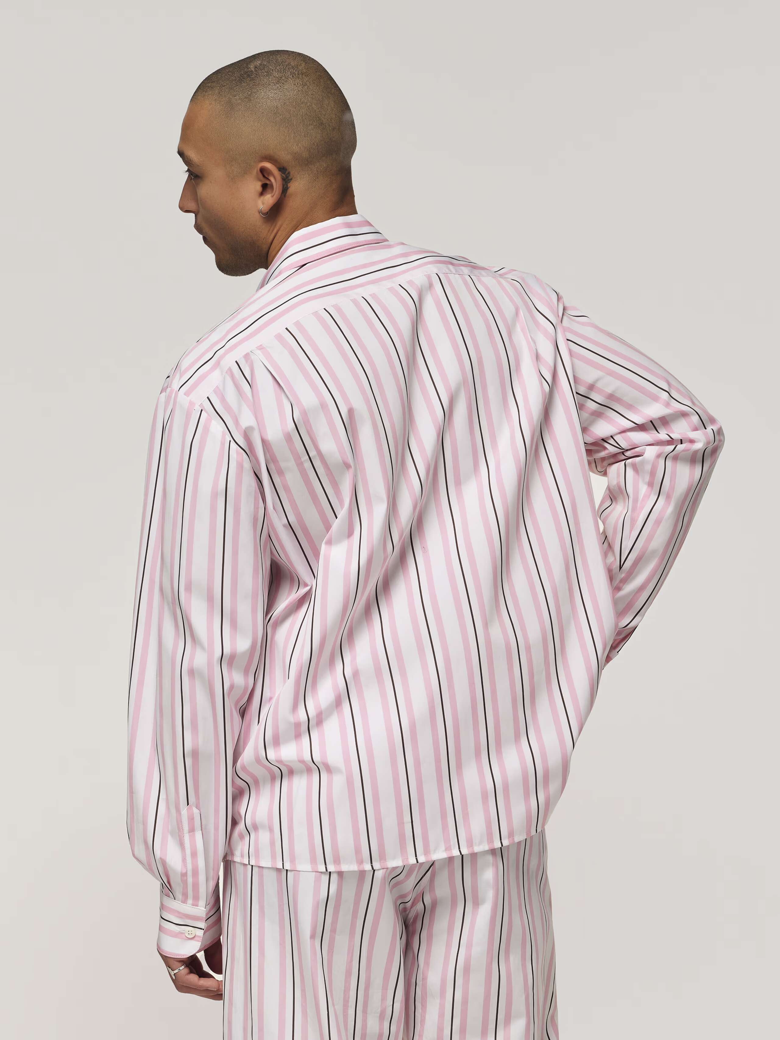 Otto Shirt in rose stripes