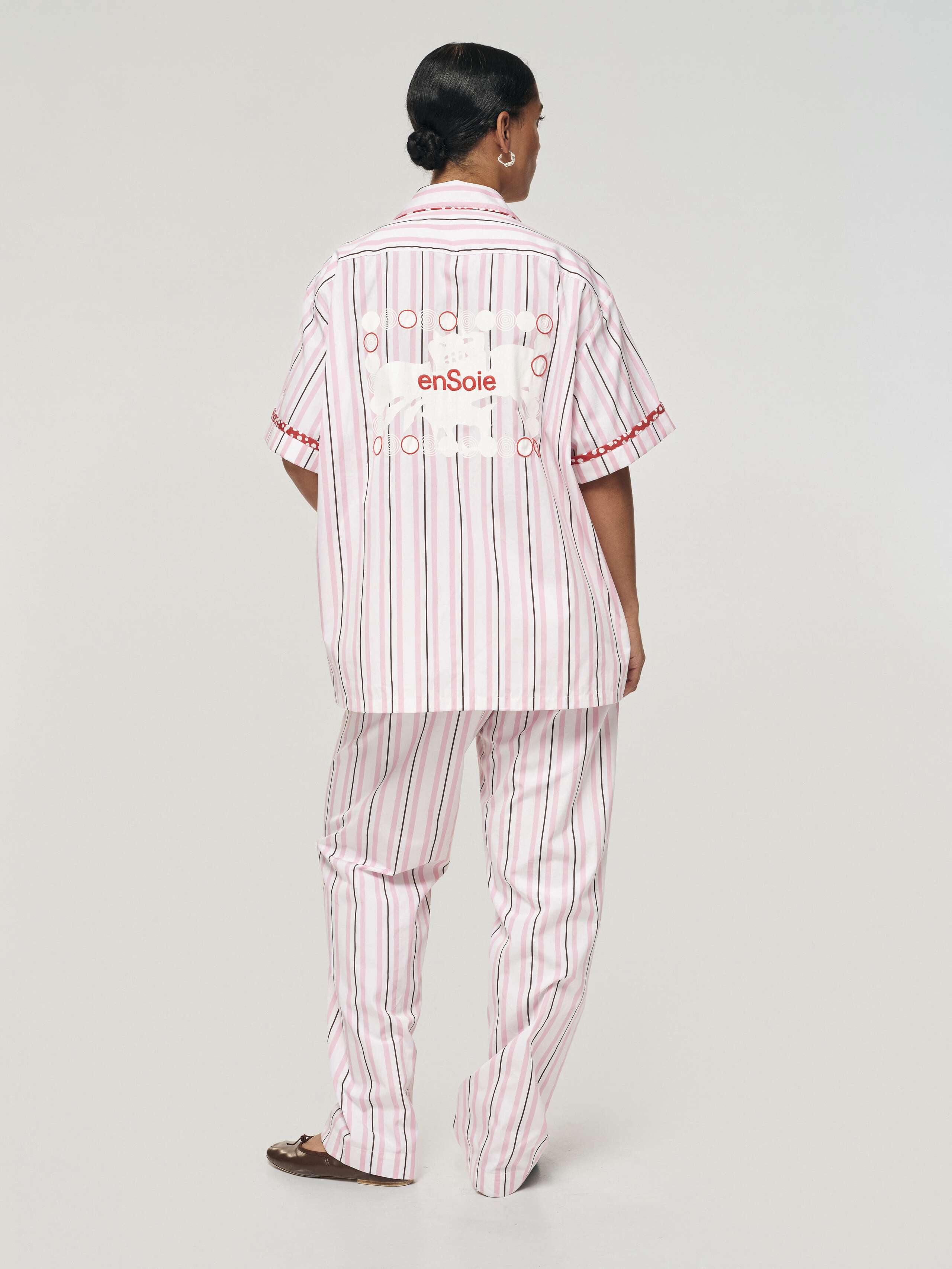 Kumi pants in rose stripes