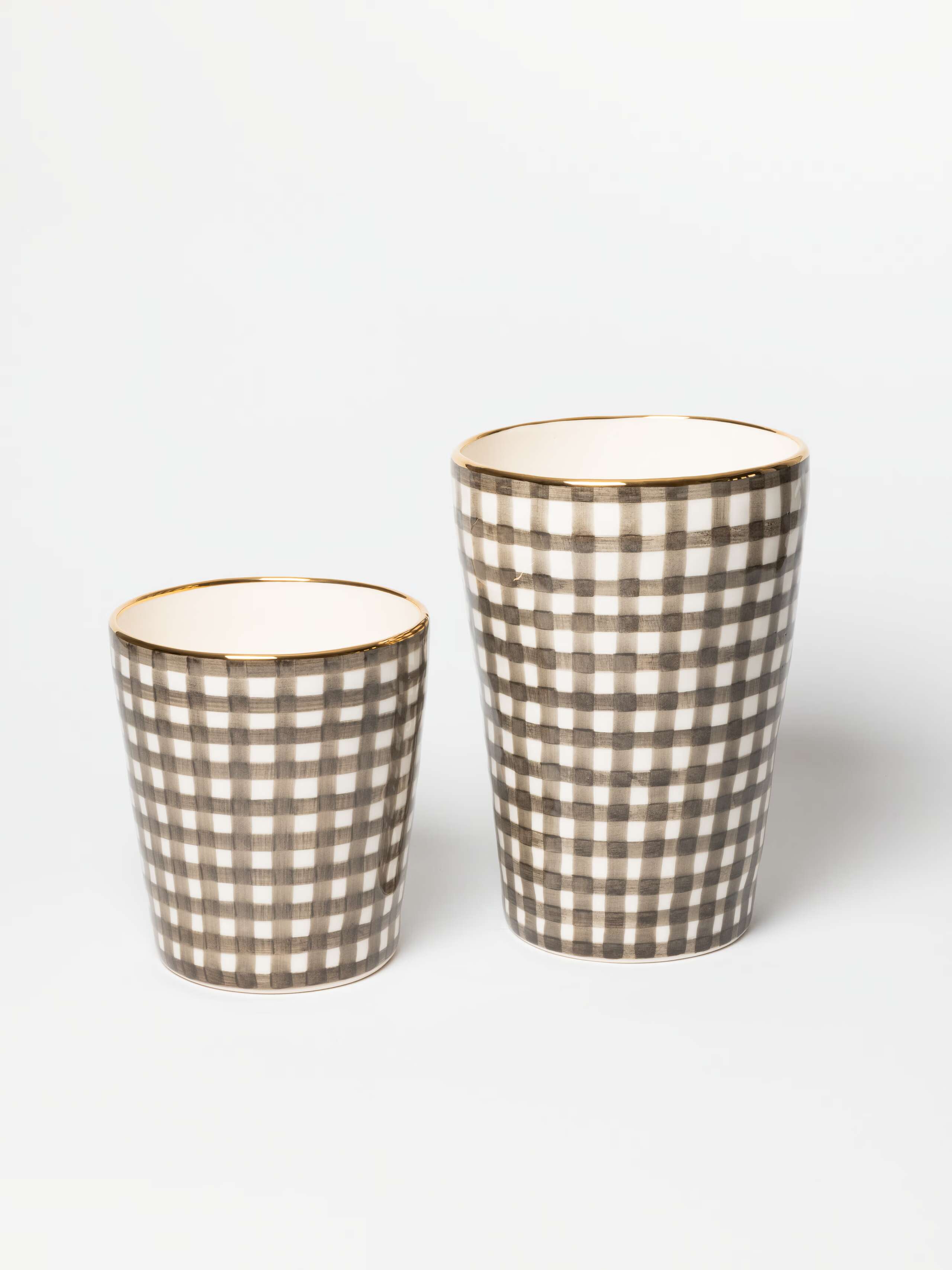 Product Shot of M vase (Tall) & Short  in Moonrock