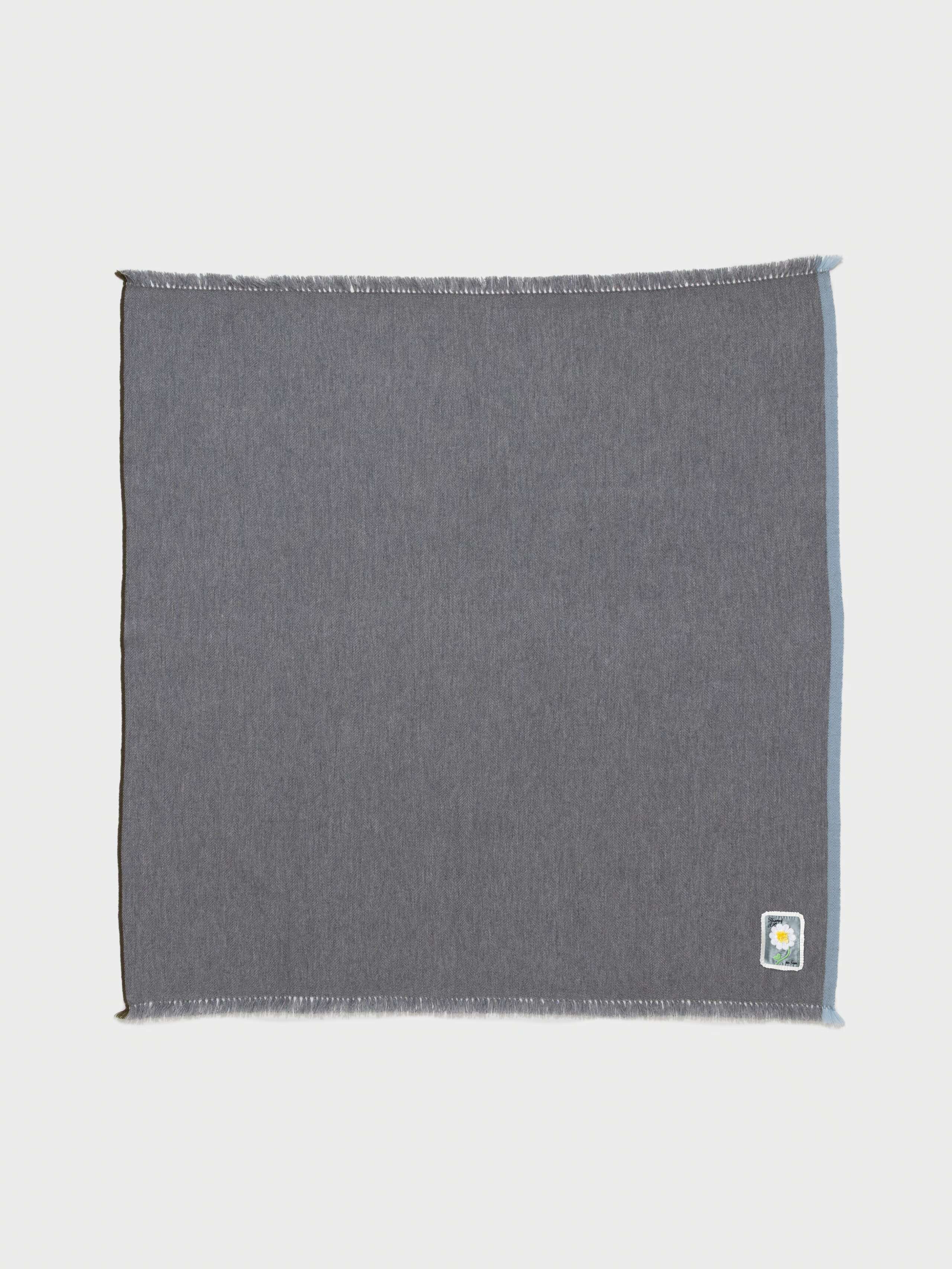 Product Shot of Blia Stole with Mothers Day Label in Cloud Grey