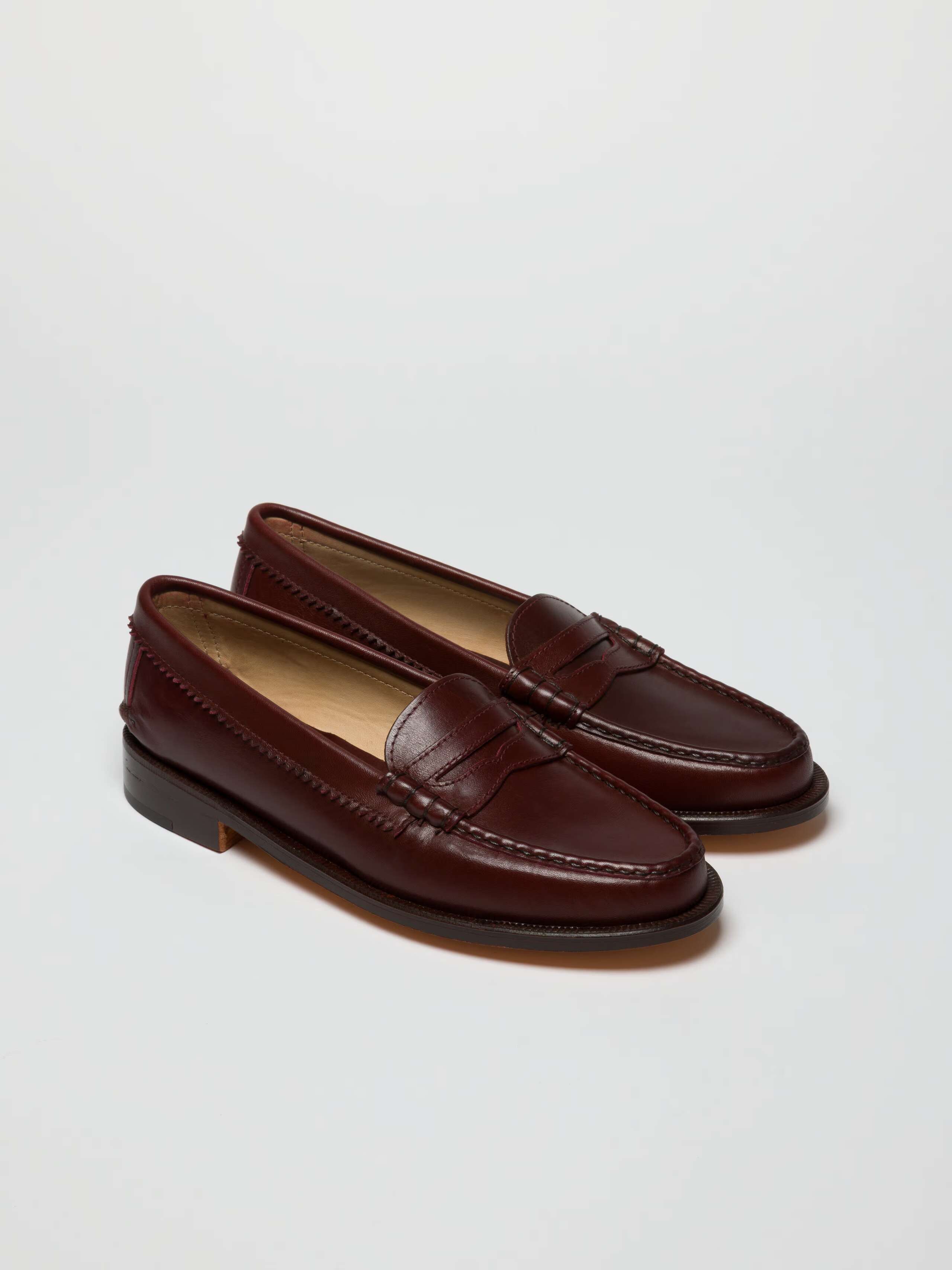 Product Shot of New Loafers  in Burgundy