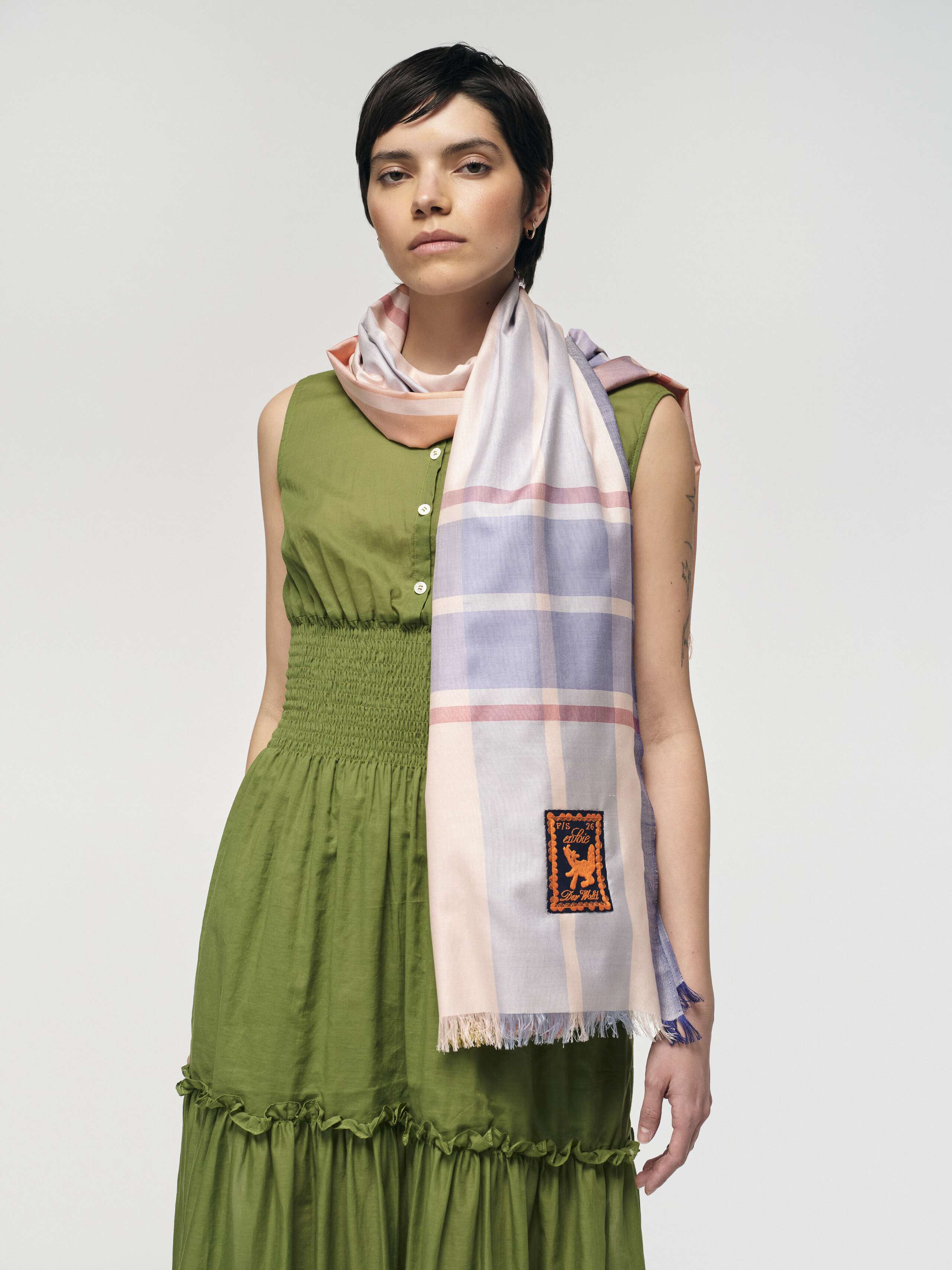Product Shot of Satu Scarf in Fox Burrow