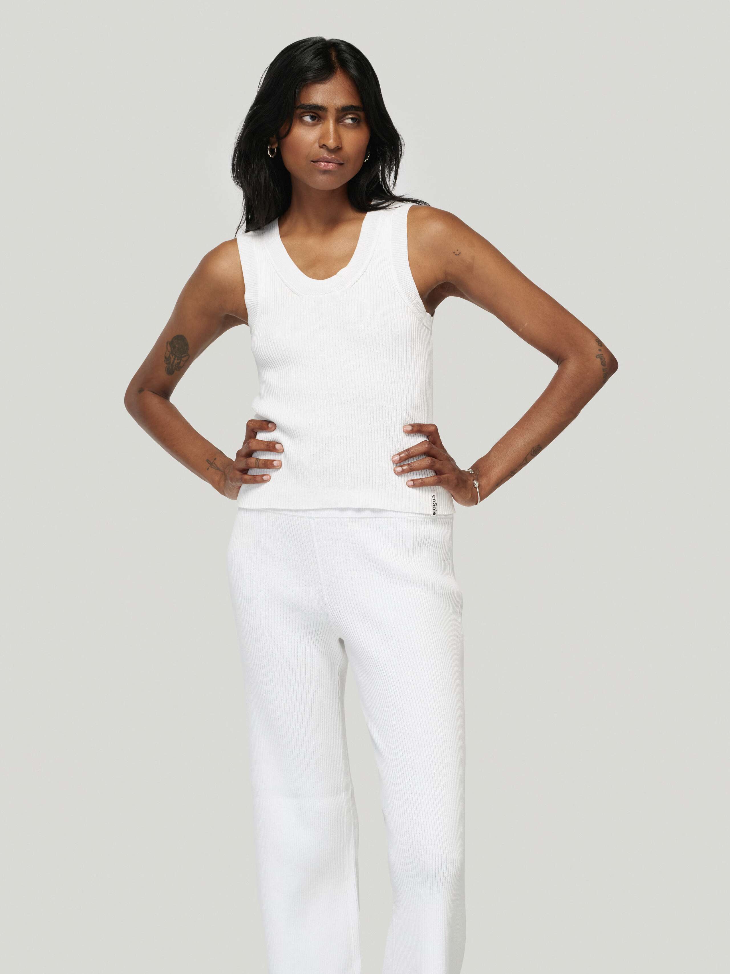 Product Shot of Geri Top  in White 