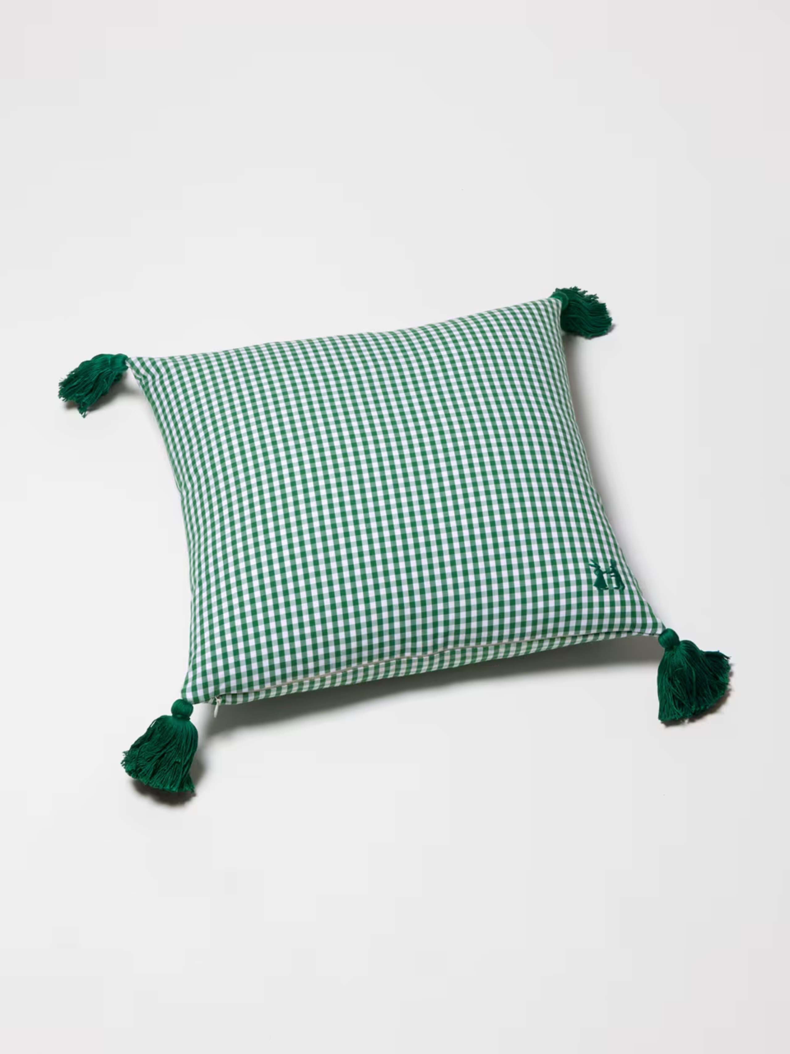 Product Shot of Mila Pillow in Linden Green