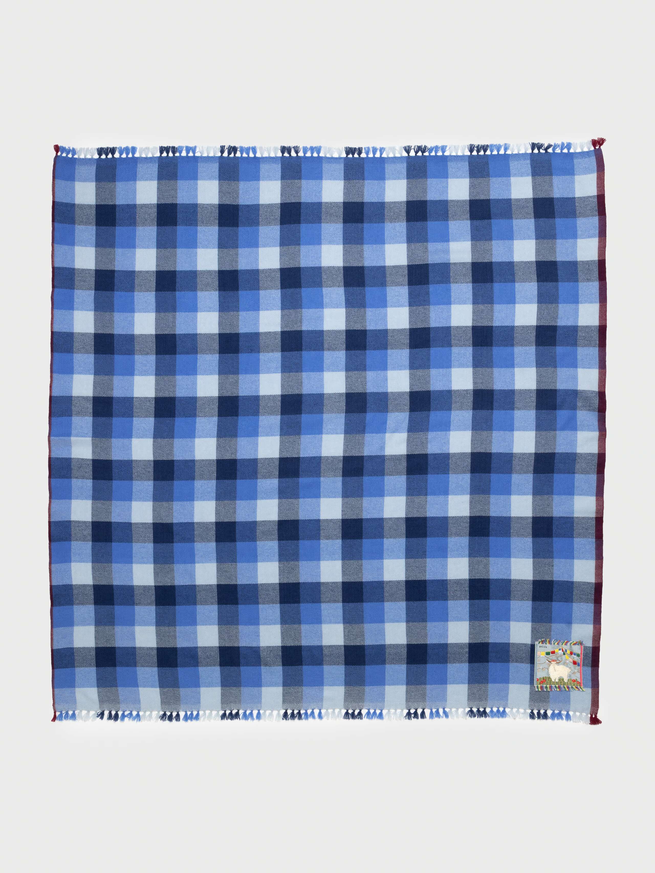 Blia cashmere stole in Winterstorm Check
