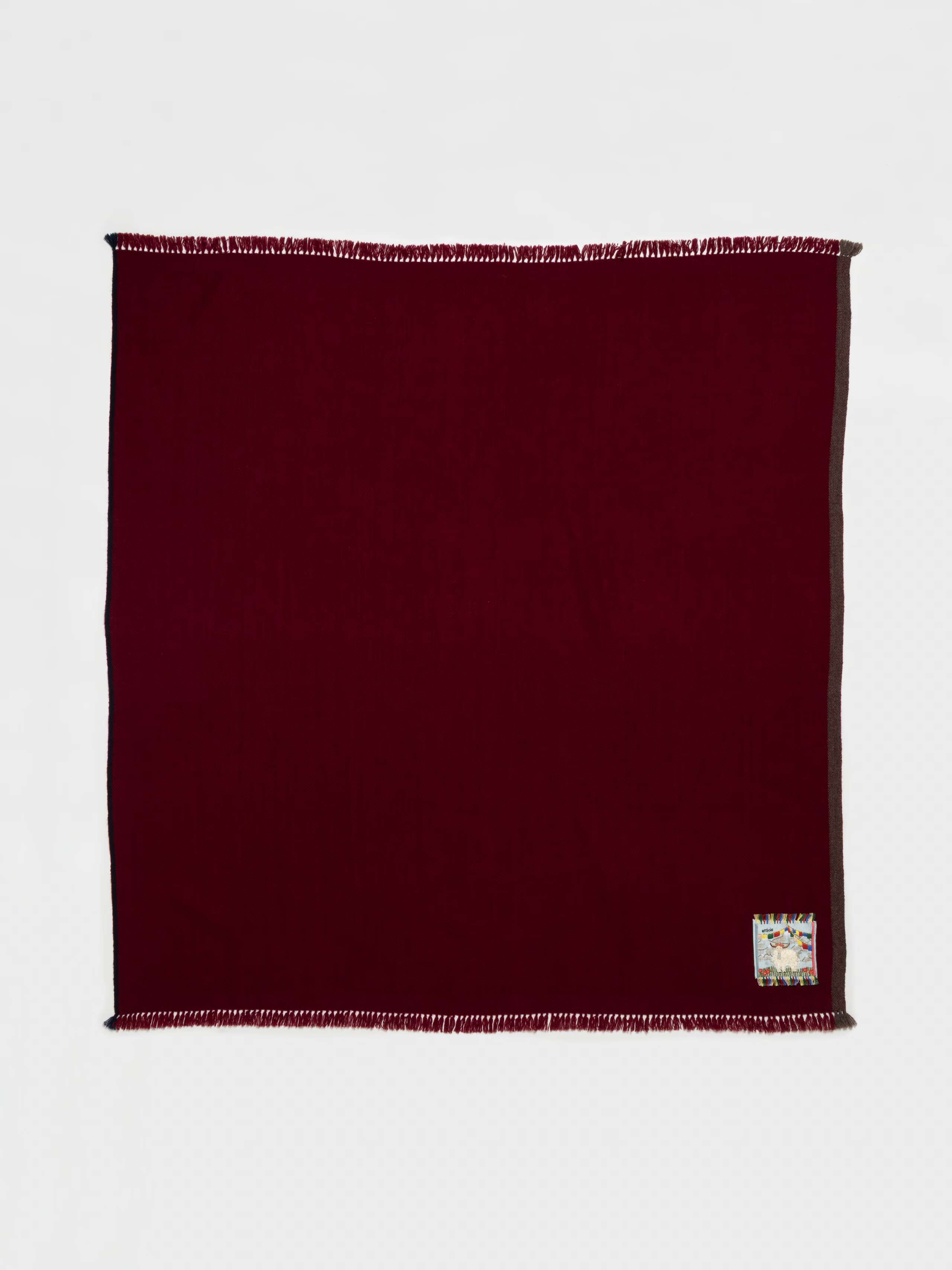 Blia cashmere stole in Berry Red