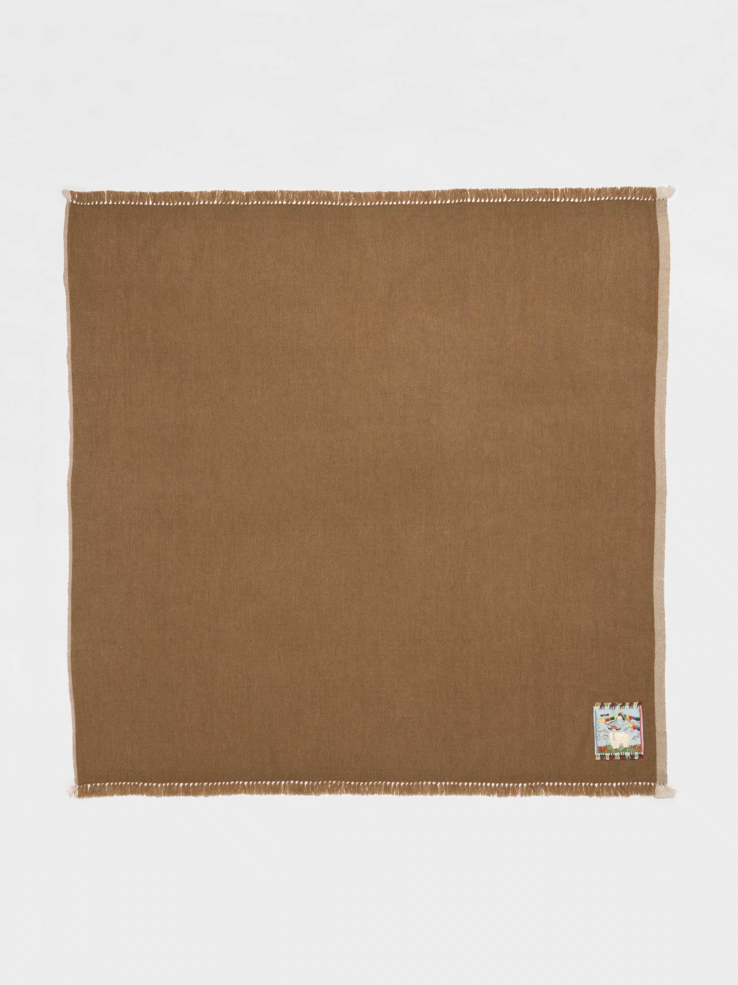 Blia stole in mouse brown