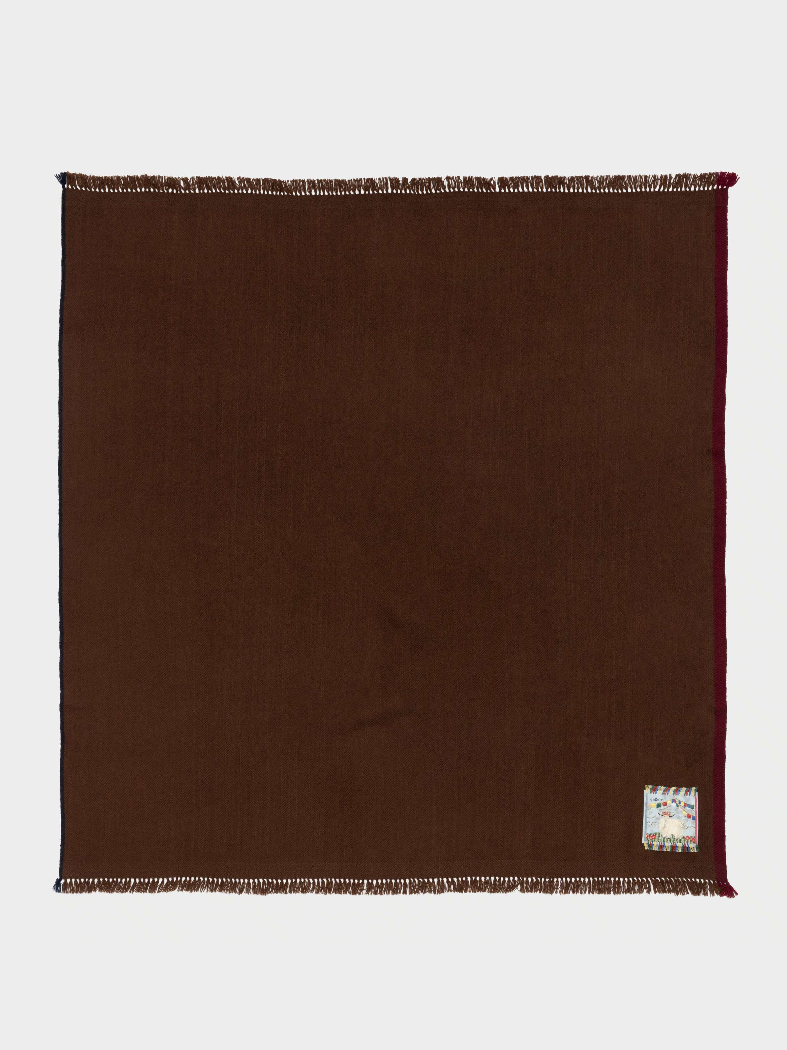 Blia cashmere stole in bear brown