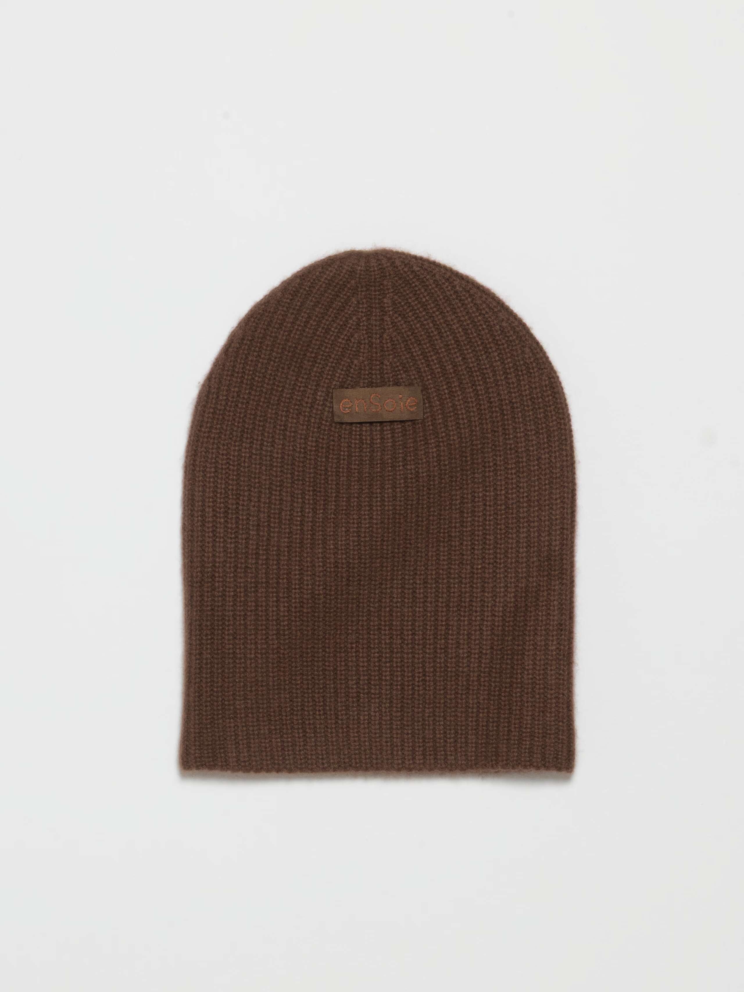 Product Shot of Bree Beanie in Dk. Brown