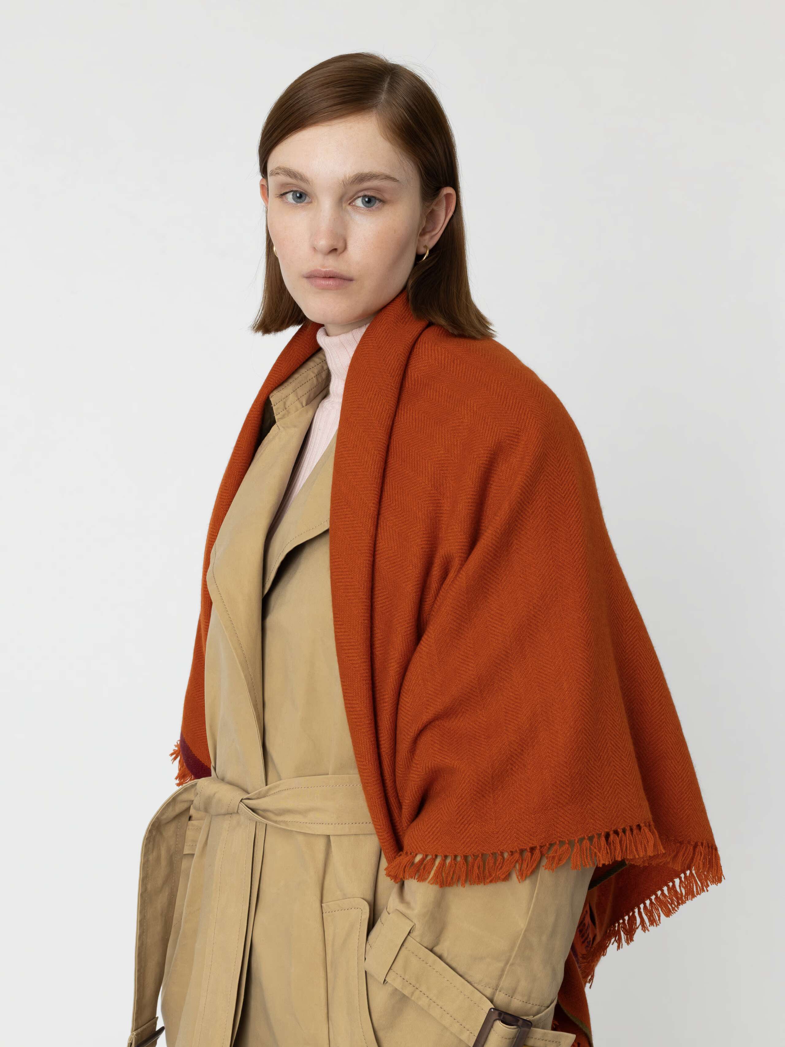 Blia cashmere stole in Autun Leaf