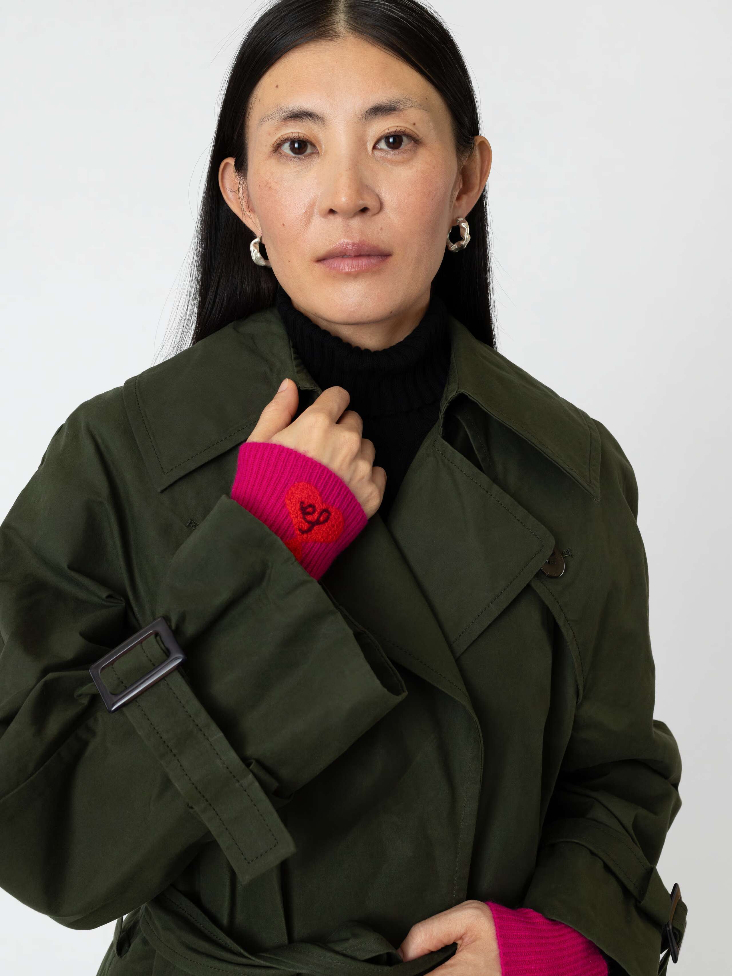 Coco wrist warmers in pink