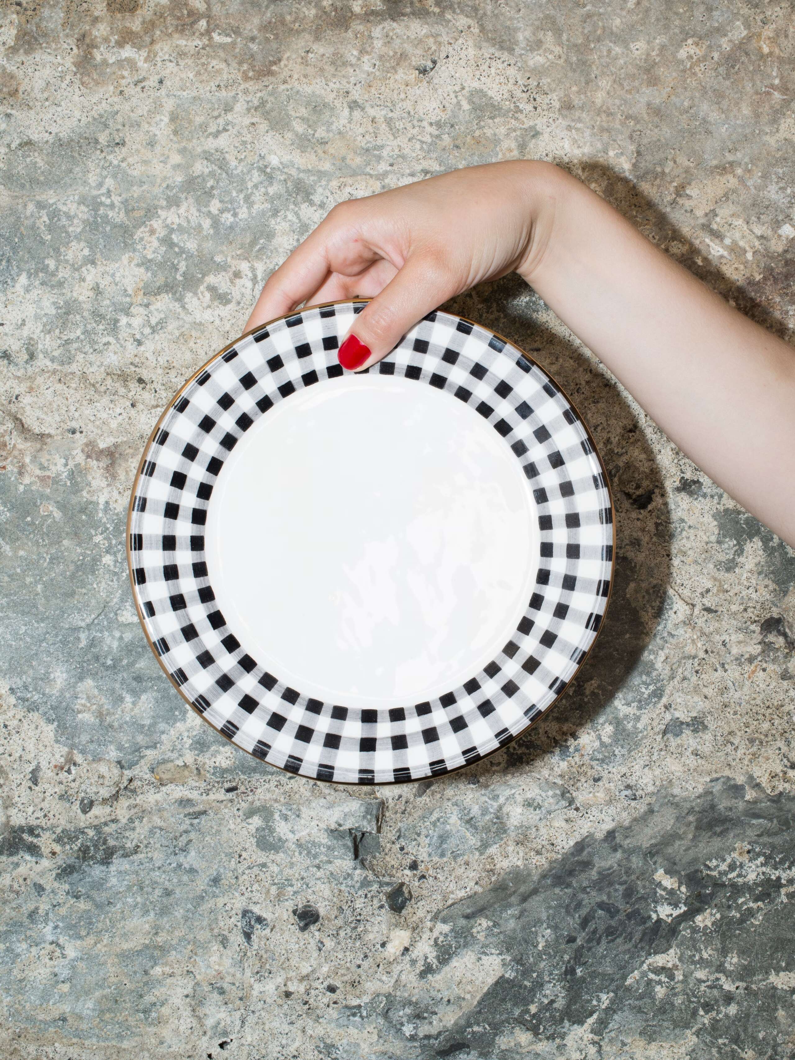 person holding plate