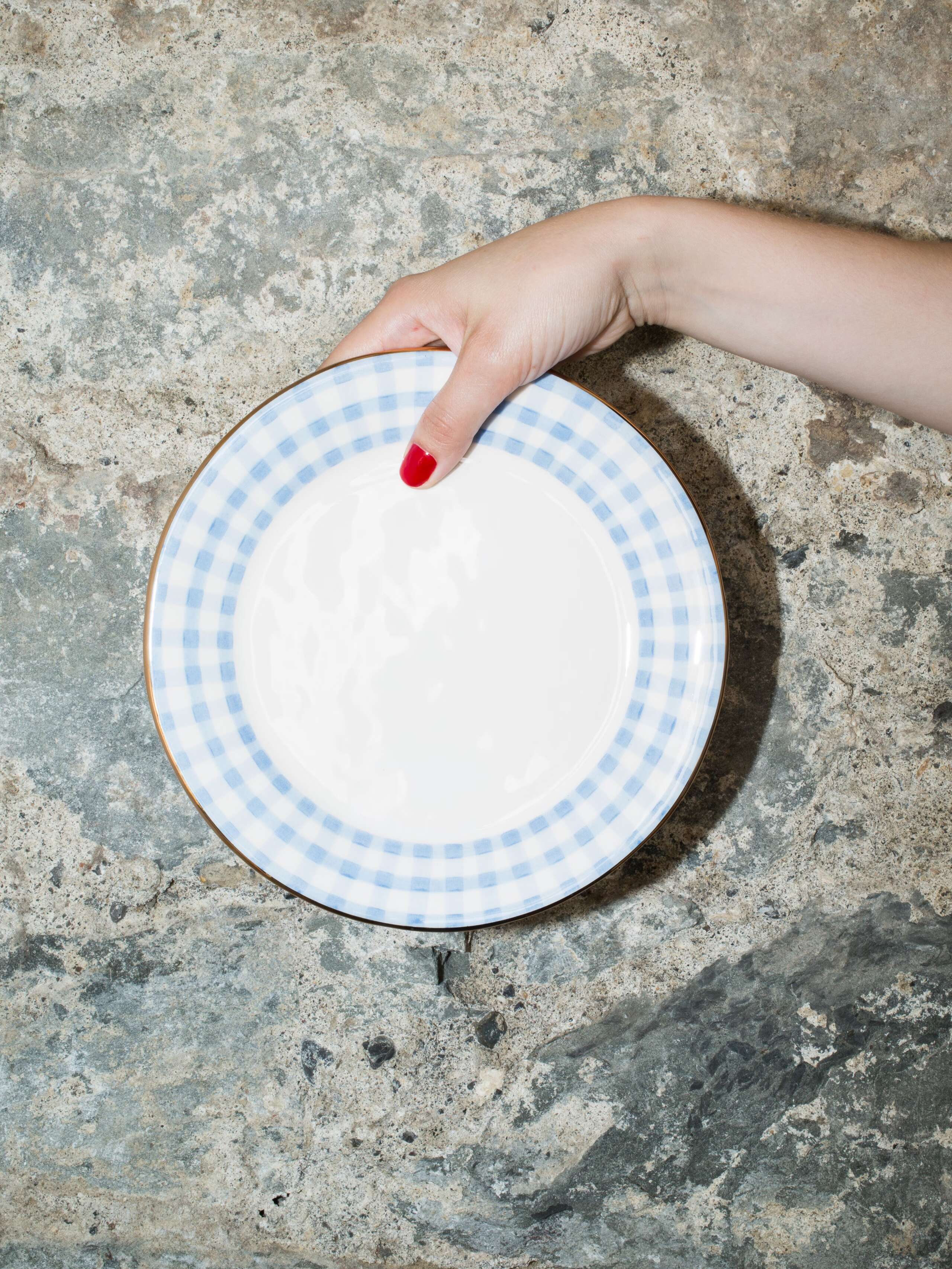 person holding plate