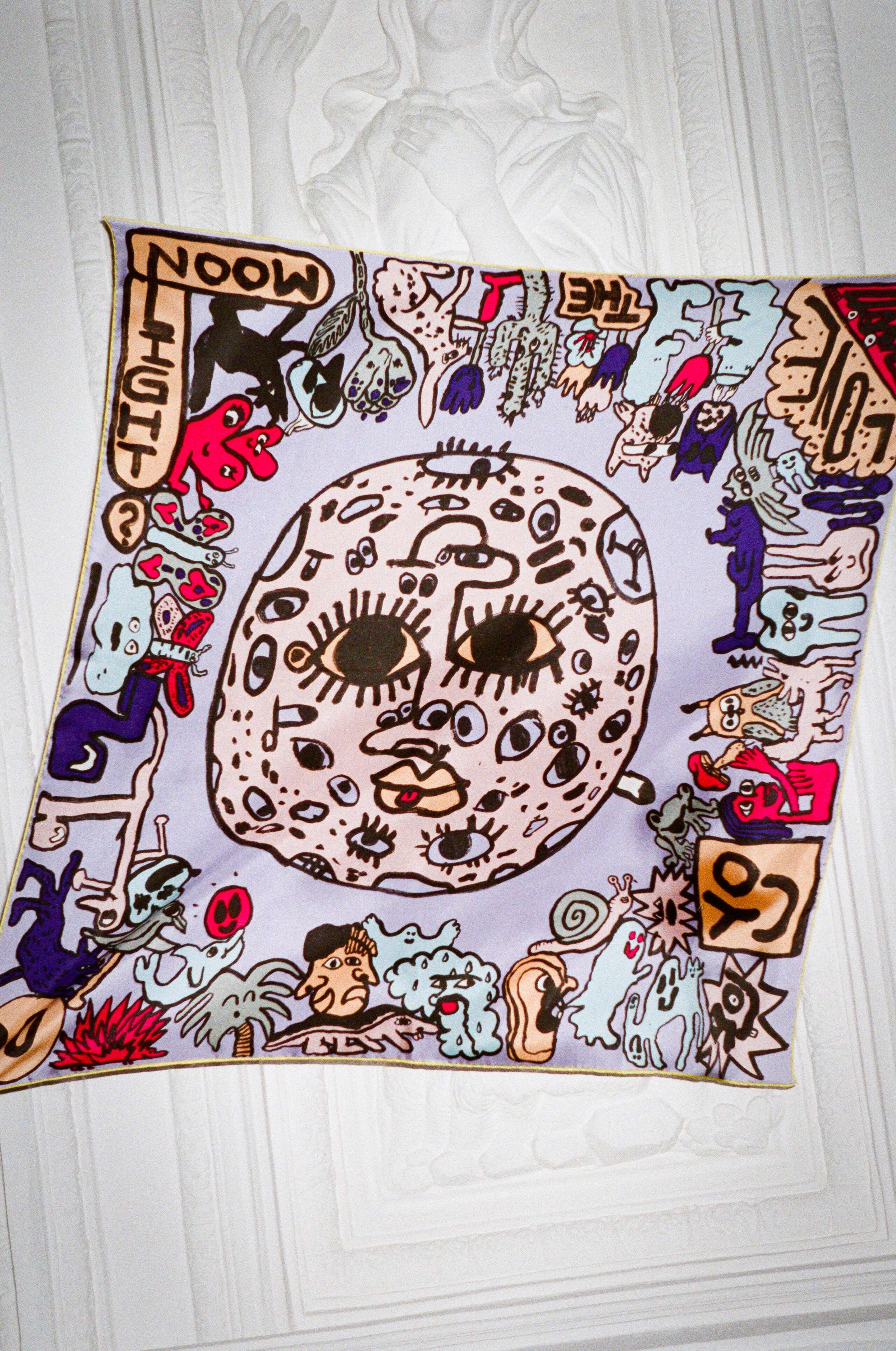 Moon foulards enSoie