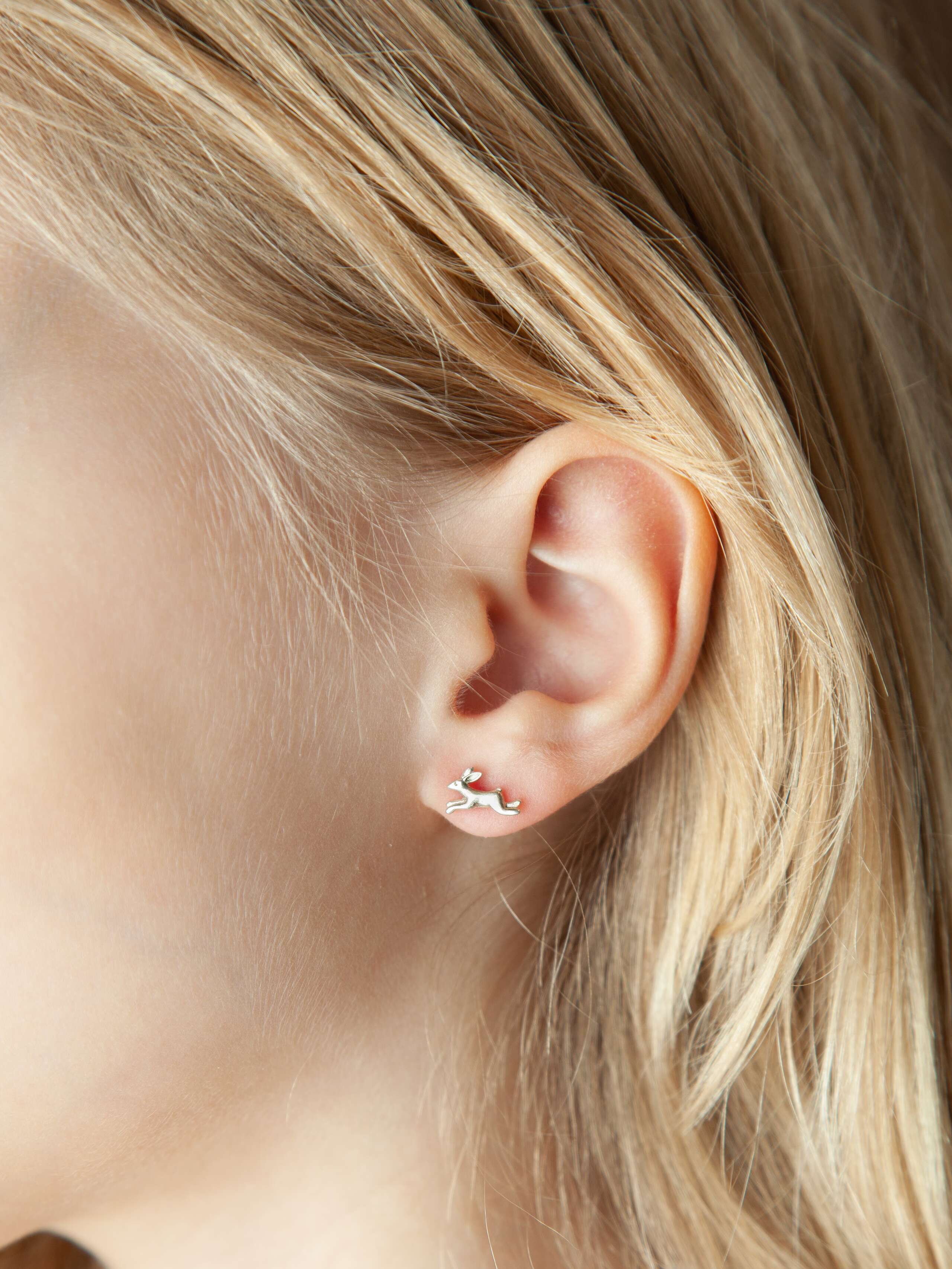 micro rabbit ear stud 