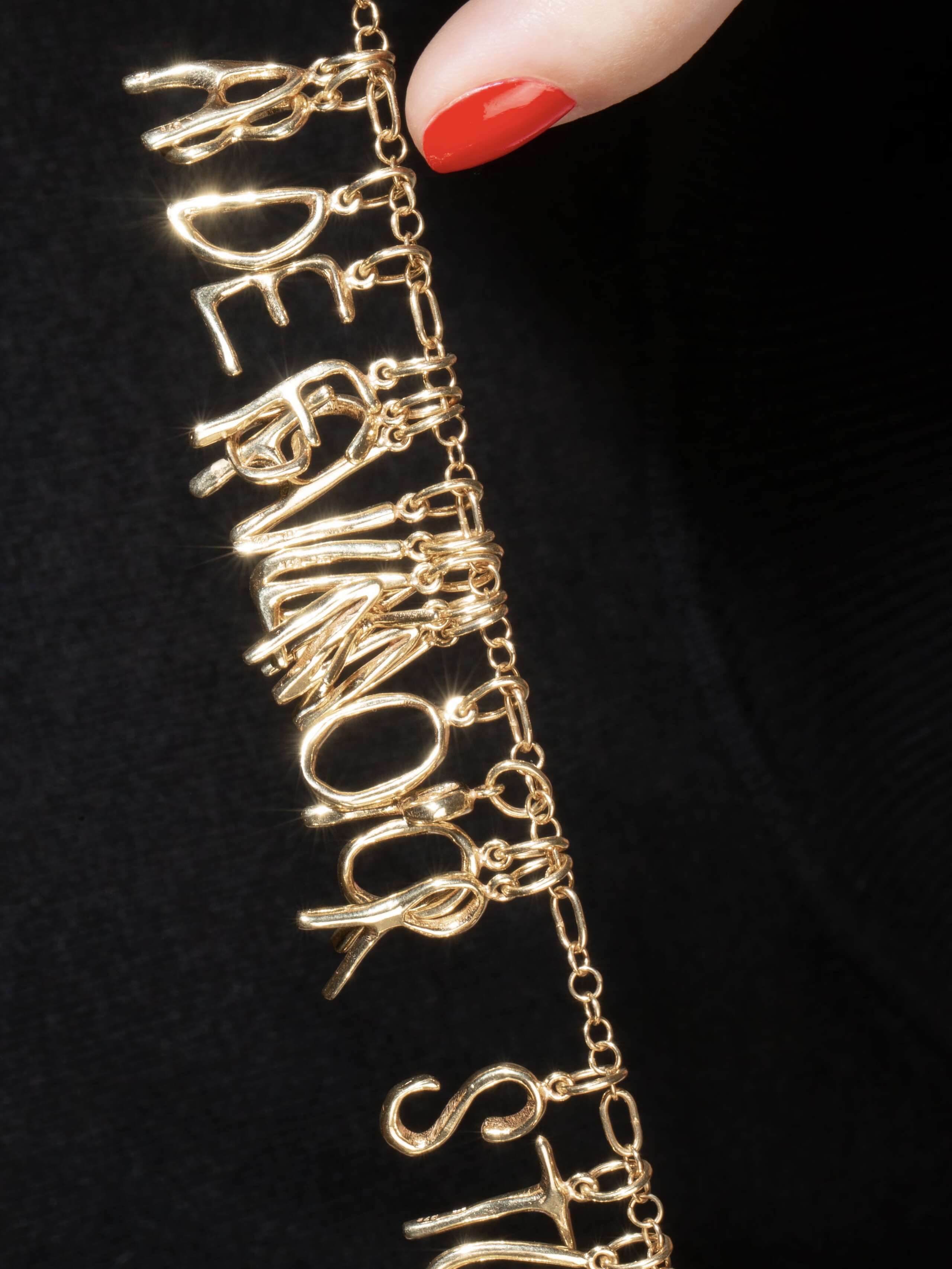 Pendant gold -Monique letters